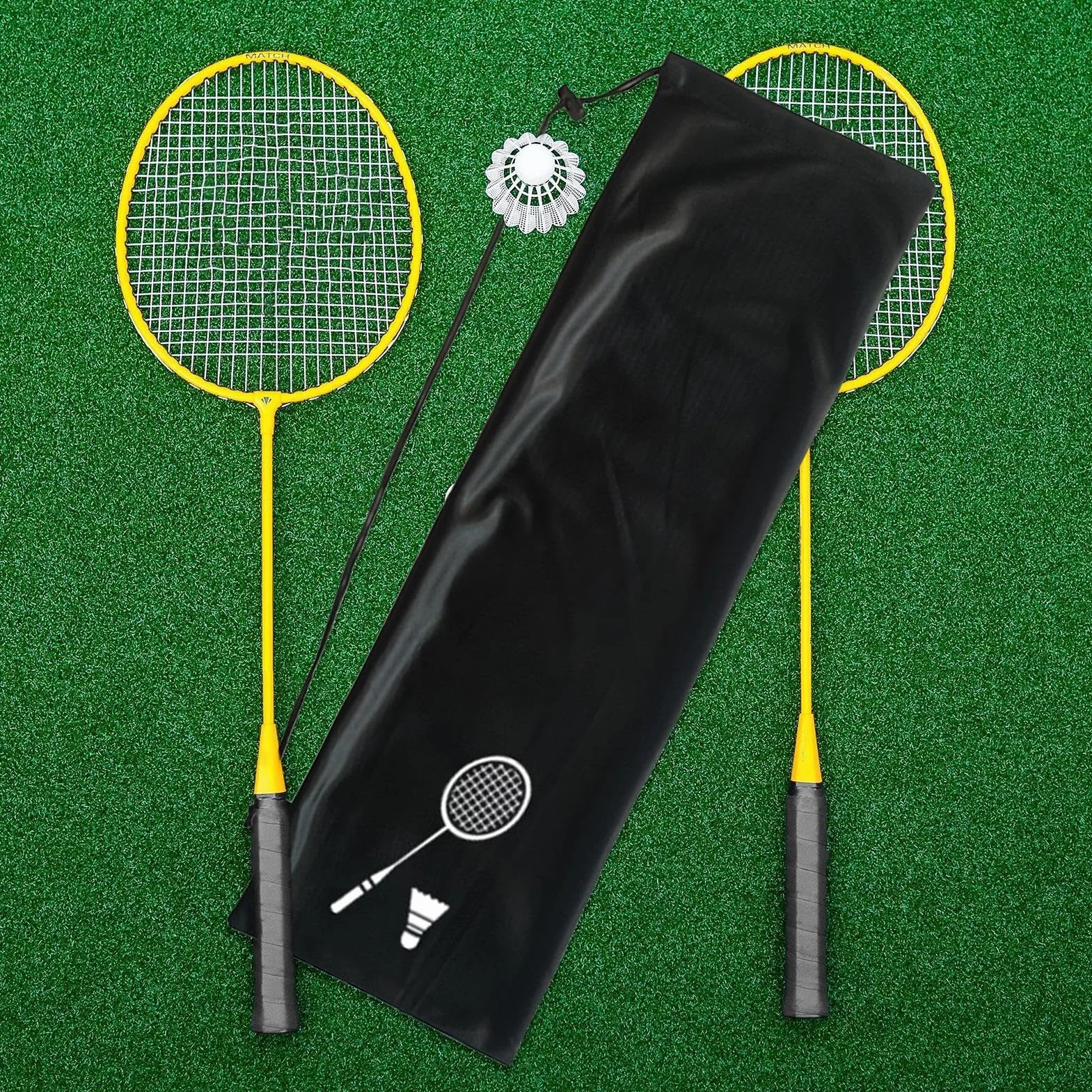 Funda para raqueta de bádminton, bolsa reutilizable de transporte de un hombro