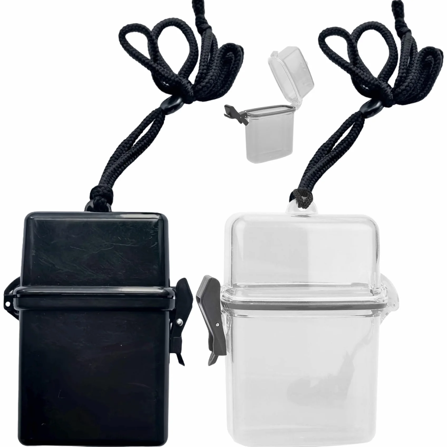 Caja Seca Impermeable 2 Paquetes, Recipiente de Almacenamiento de Plástico Transparente para Kayak, Surf, Paseos en Bote