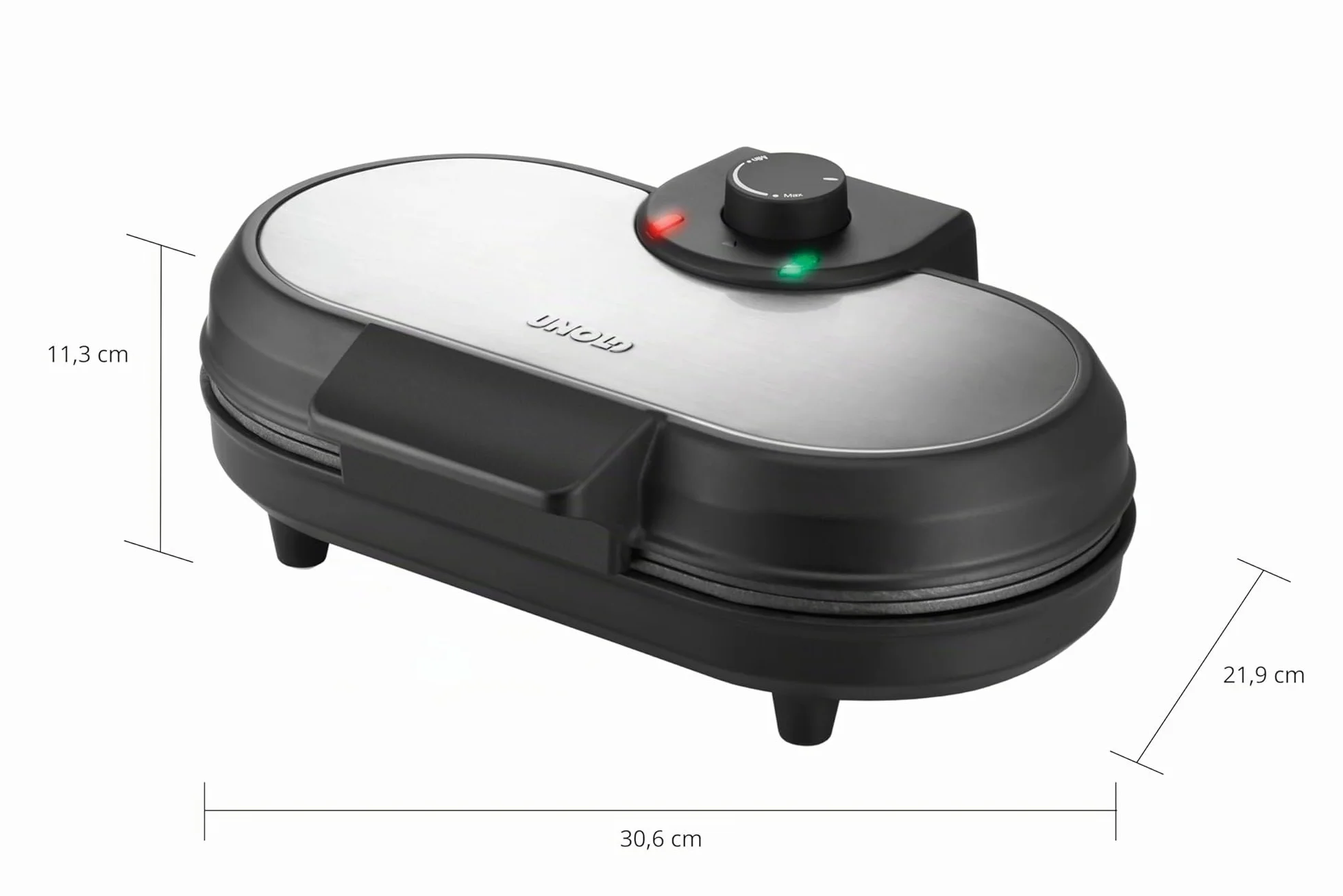 Unold Pancake Maker American for 2 stainless steel (48165)