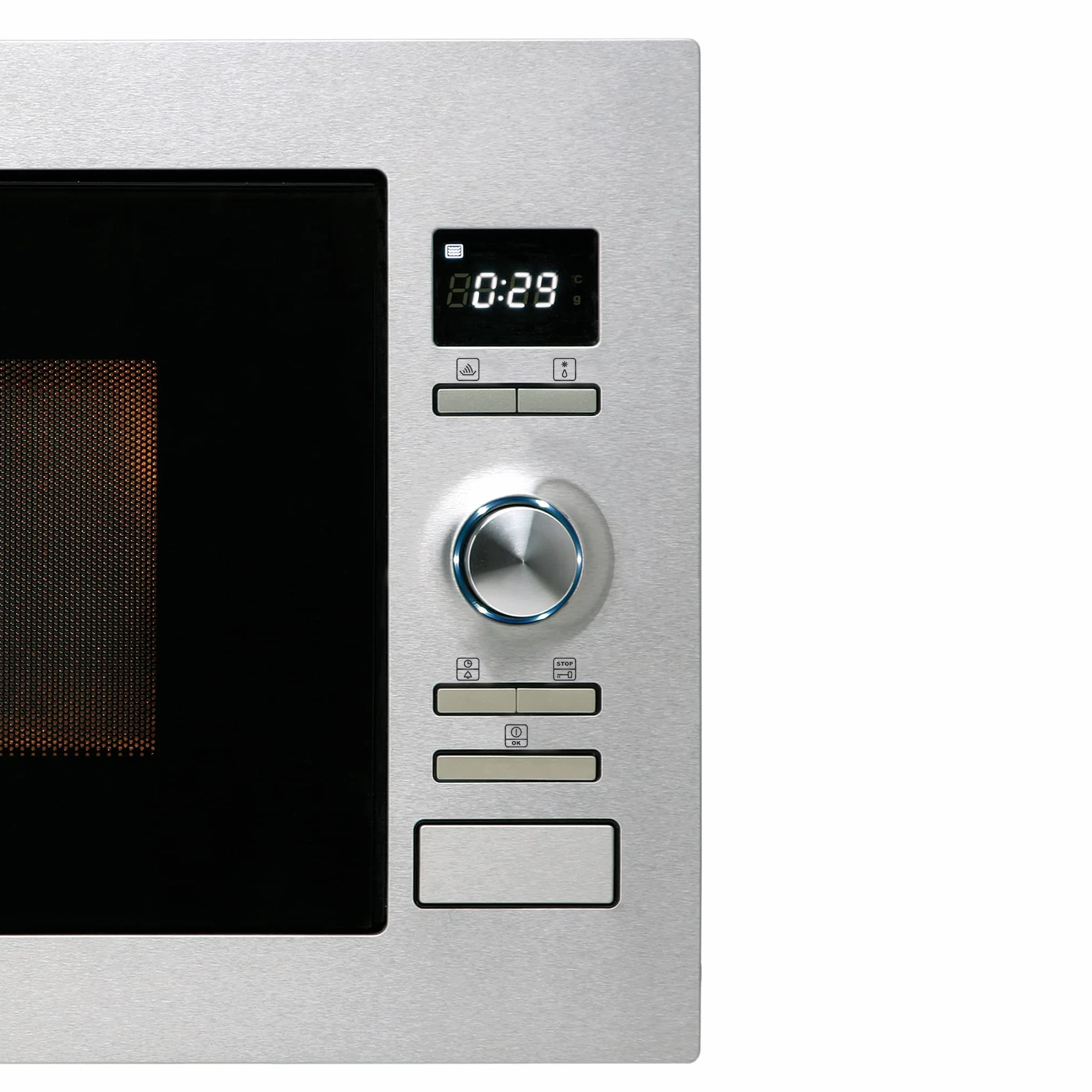 Cata MC 25 D - Horno microondas con grill, 900 W, color plateado, gris