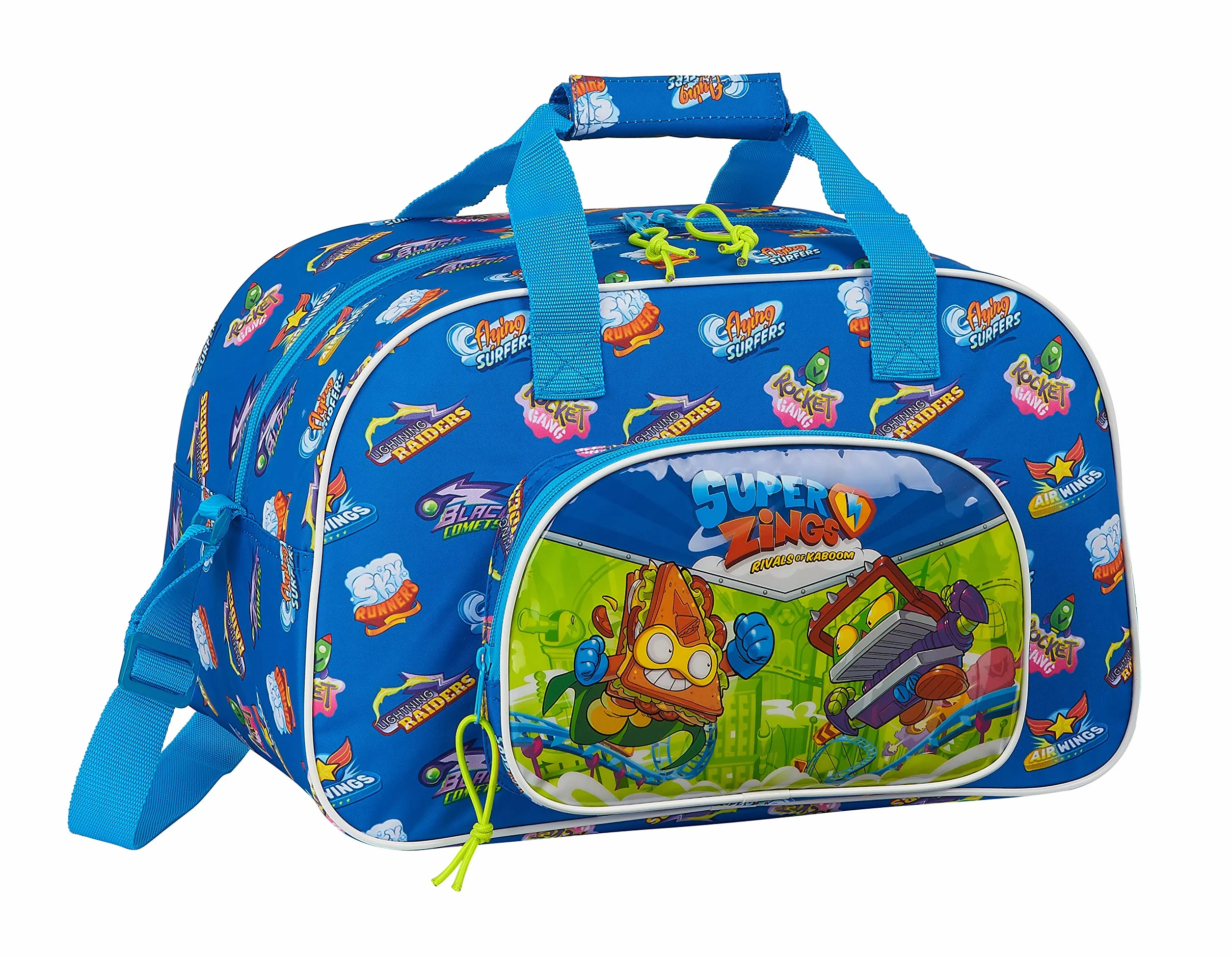 Safta Superzings Bolsa De Deporte Unisex Niños Azul 400x230x240 Mm
