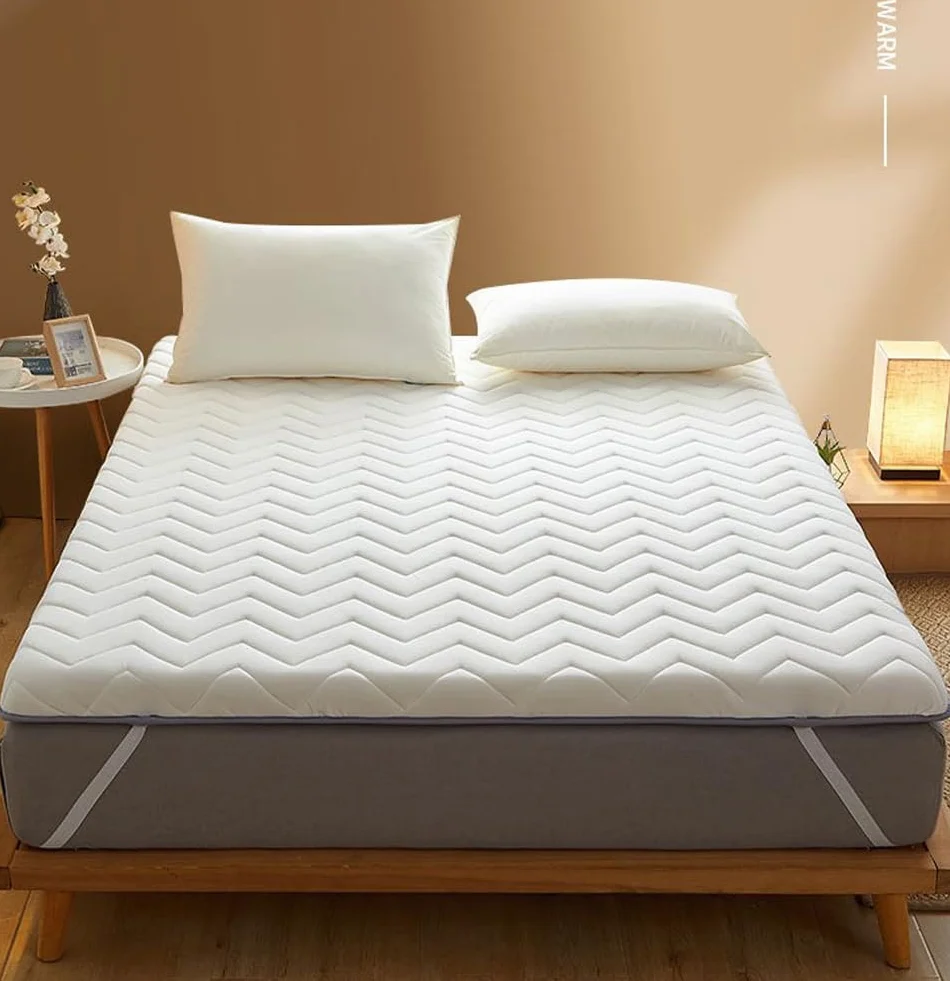 Colchón de futón japonés plegable para viajes, tatami, camping, suelo, dormitorio universitario, colchón plegable portátil (blanco, 90 x 190 cm)