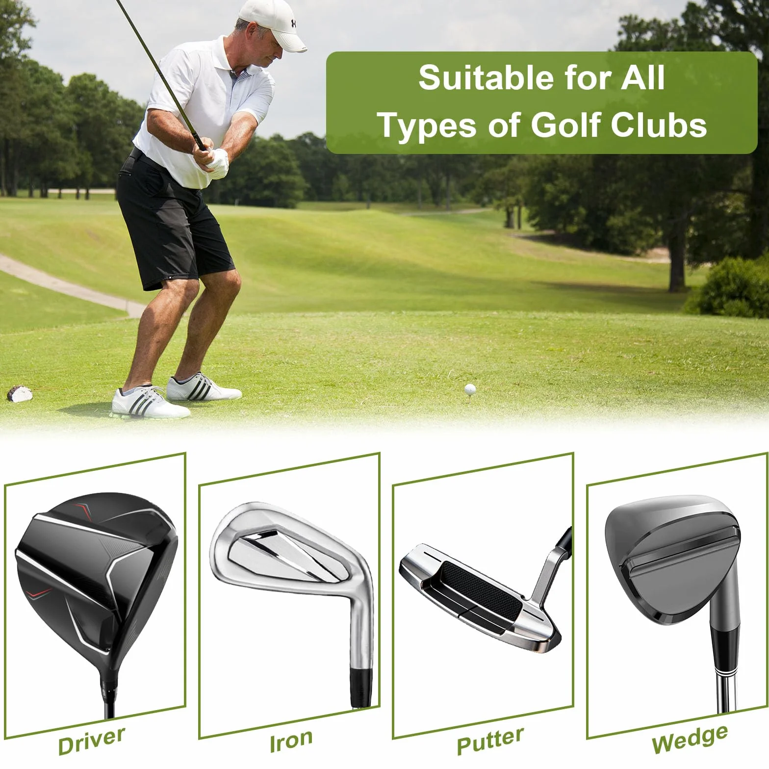 Resina epoxi 30 min 125+125 ml para palos de golf cabezales conductores putter hierro vástagos grafito acero
