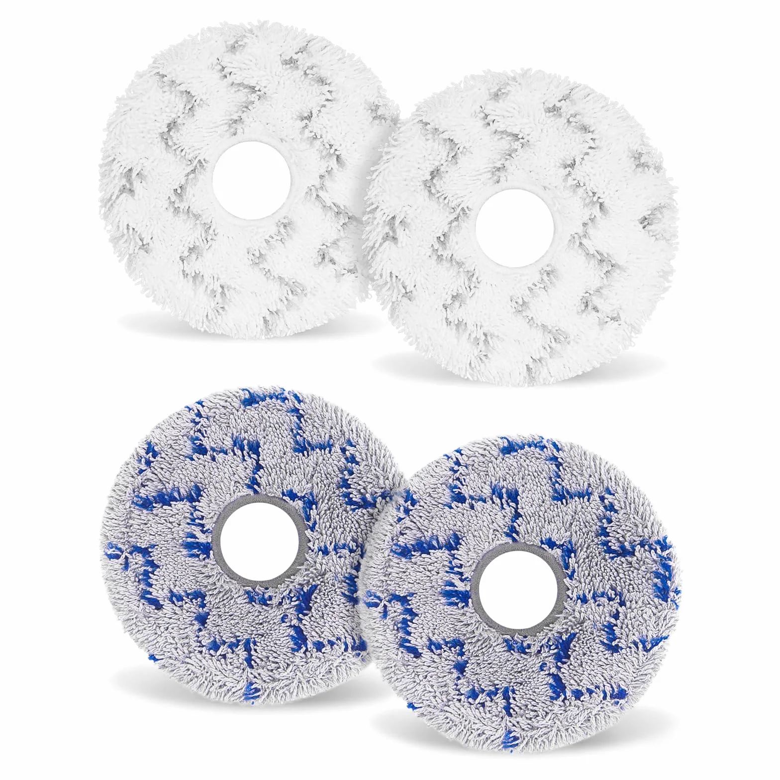 4 Piezas Repuesto de paño de microfibra Compatible with ECOVACS DEEBOT X1 OMNI TURBO Robot Aspirador