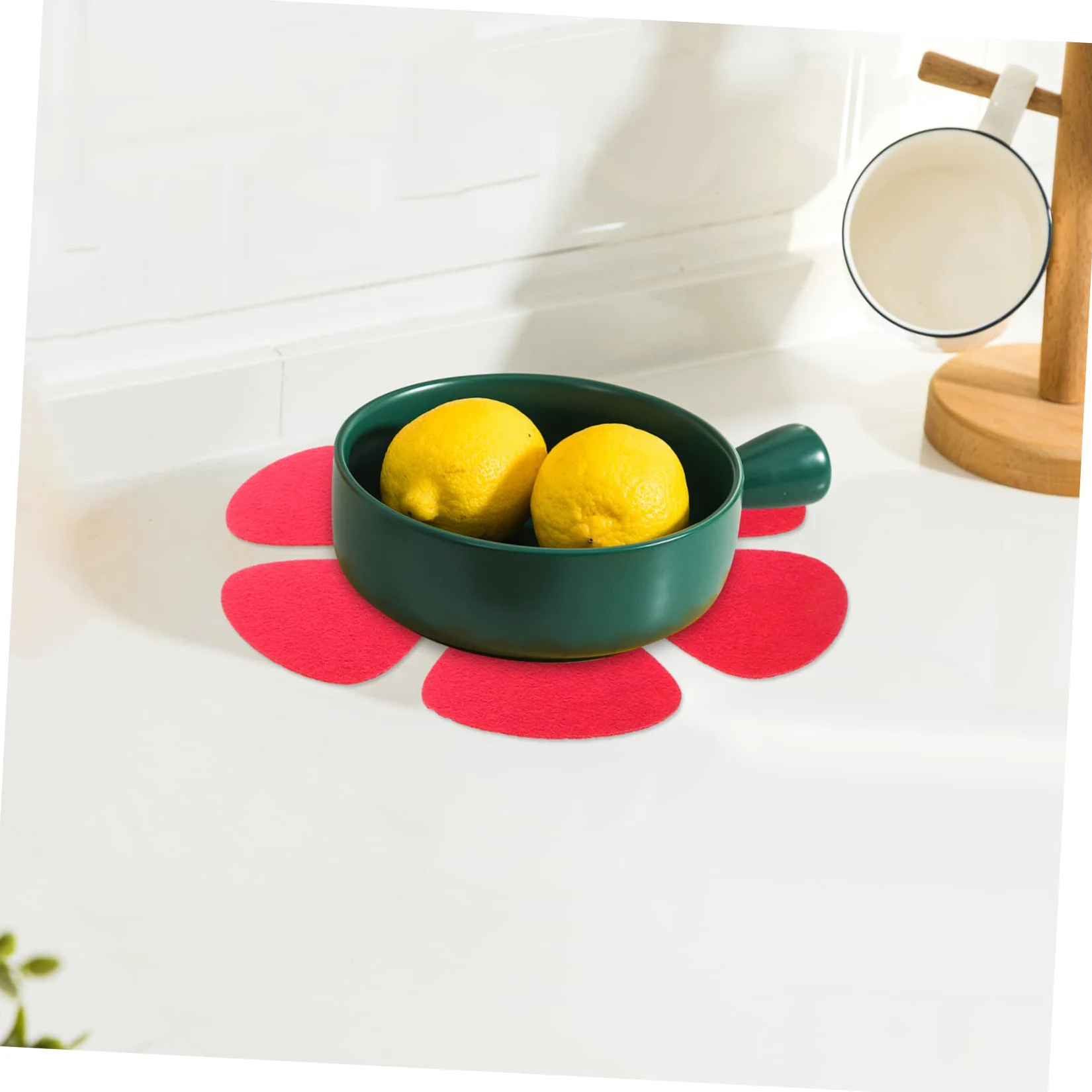 Protectores de Sartenes 12 Piezas de Tejido No Tejido Rojo | Antiadherentes, para Cocina y Traslado, Ayuda a Evitar Golpes y Desconchados, Formato Moderno