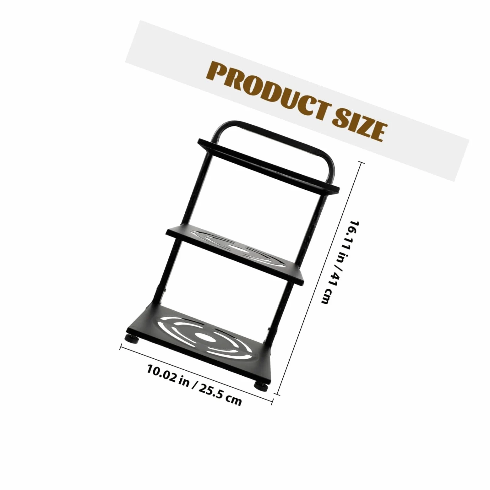 Estante Organizador de Ollas y Sartenes de 3 Niveles Ajustable en Acero al Carbono Negro, Soporte para Botellas y Especias, Adecuado para Armarios y Encimeras de Cocina