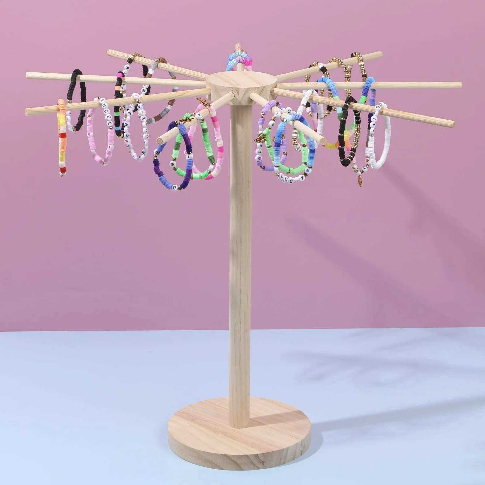 Secador de fideos, soporte para pasta con 9 asas de barra, soporte portátil para espaguetis para secar hasta 4,5 kg de pasta, reutilizable para pasta en casa