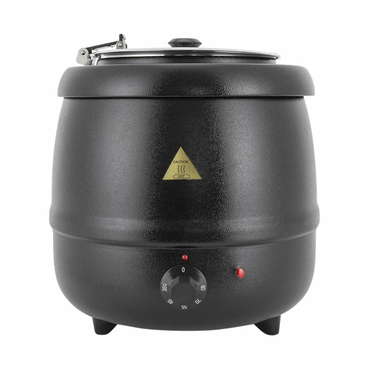 Olla Eléctrica de 10 L, Caldera de Sopa, 400 W, Calentadores de Sopa Eléctricos para Reuniones en Casa, Fiestas, Restaurantes y Cafeterías