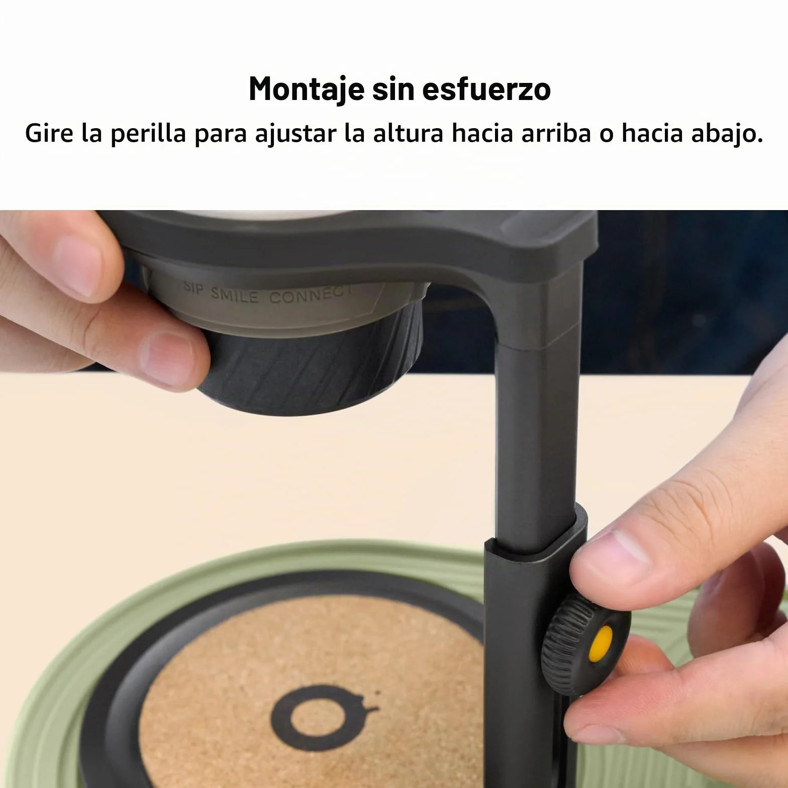 OutIn Nano Cafetera Espresso Eléctrica Portátil Soporte universal desmontable para café con almohadilla de corcho