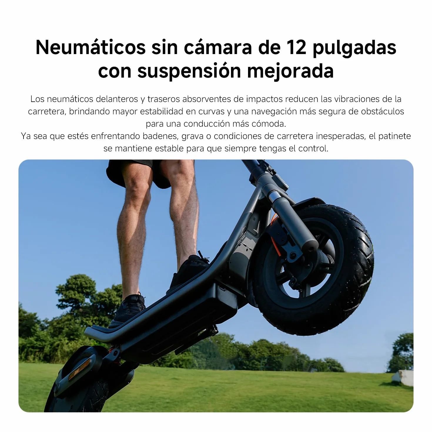 Xiaomi Patinete Eléctrico Serie 6 Homologado DGT 25 km/h Autonomía 25-75 km Neumáticos Sin Cámara 10-12" Plegable Doble Freno