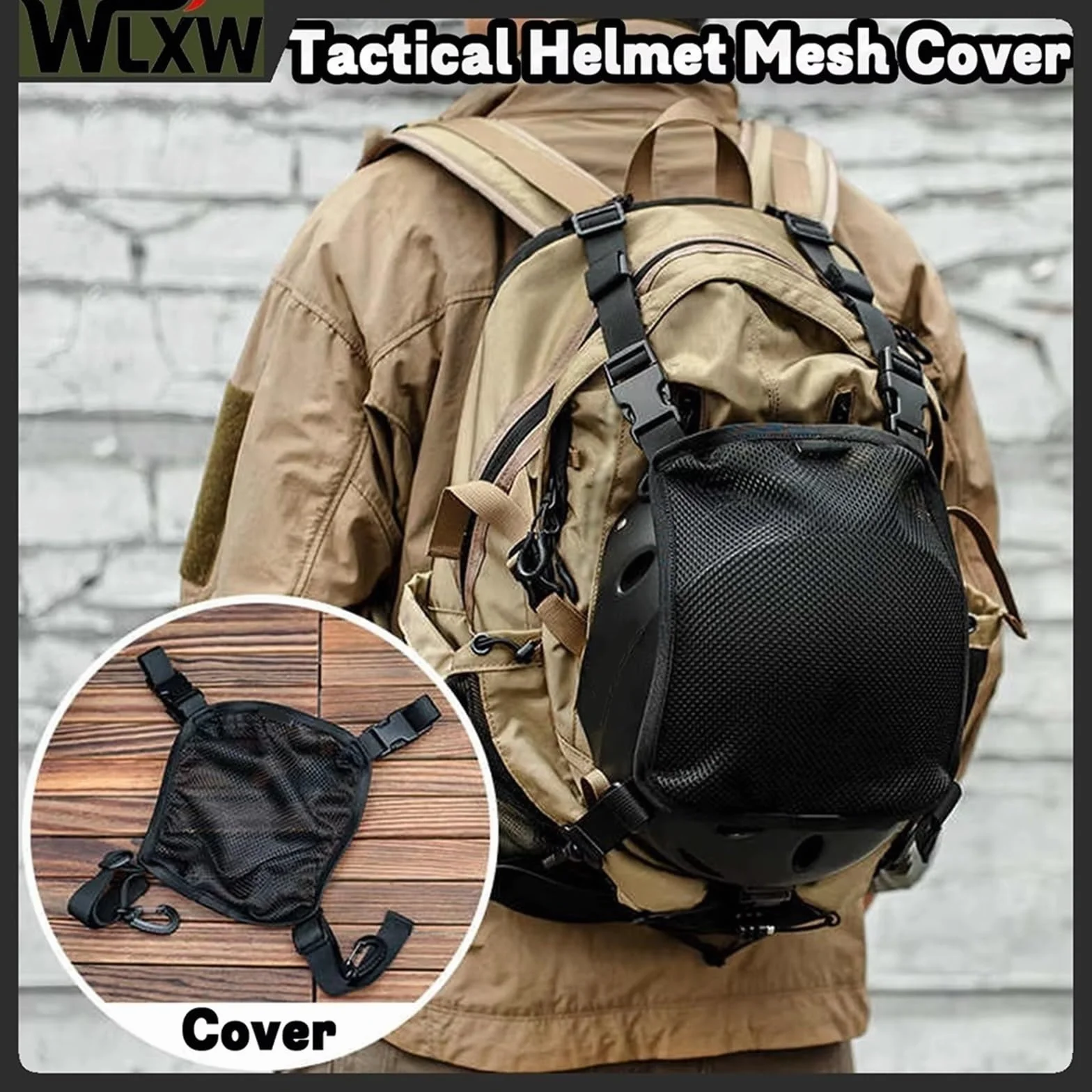 Bolsa Táctica Molle Multiusos para Casco Airsoft Caza
