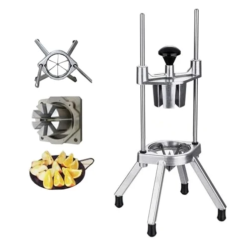 Cortador de cuña de limón y lima, cortador de verduras y frutas de grado comercial para patatas, tomates, cebollas, cortador de cocina perfecto