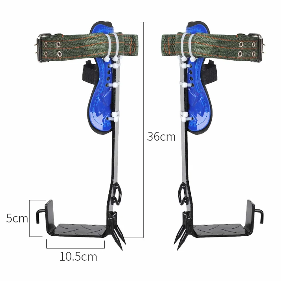Juego de equipos de escalada de árboles, clavos de escalada de árboles de 100 kg, herramientas de escalada con cinturones de seguridad y cuerdas, para protección contra caídas, cuidado de