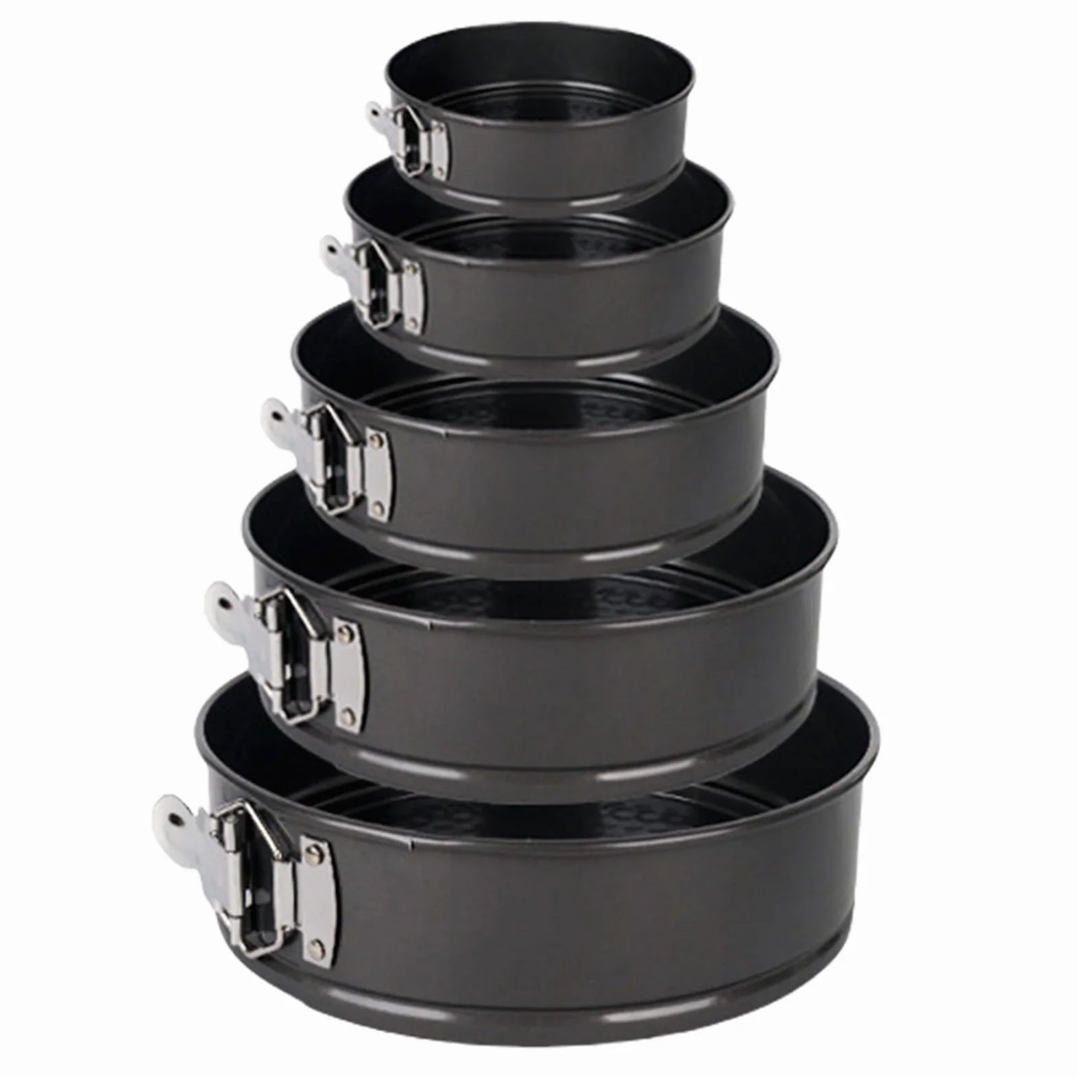Juego de moldes para tartas, moldes para tartas pequeños, redondos, con base extraíble, molde redondo para tartas, juego de moldes para hornear, juego de moldes para pasteles, tartas (5