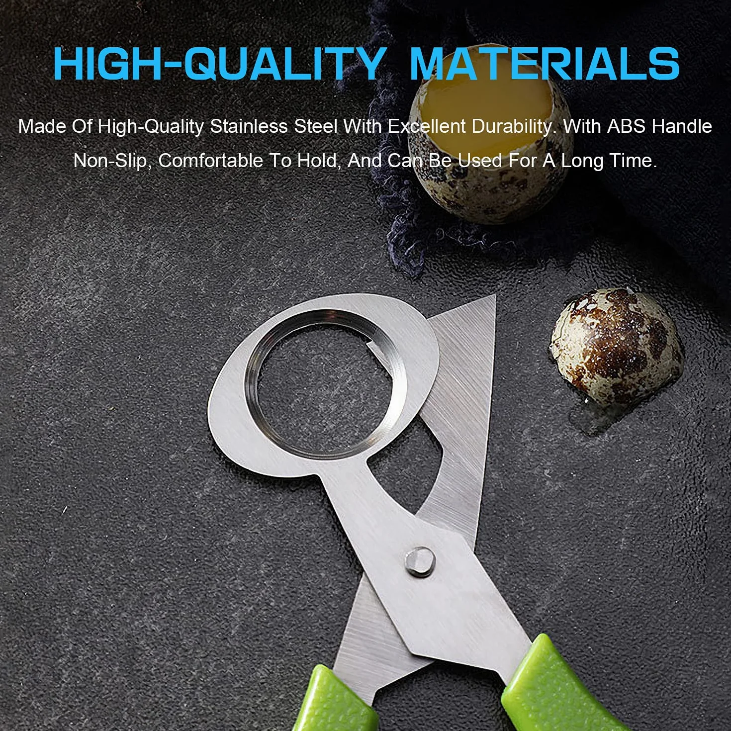 Hotype Tijeras de Acero Inoxidable para Huevos de Codorniz, 2 Piezas