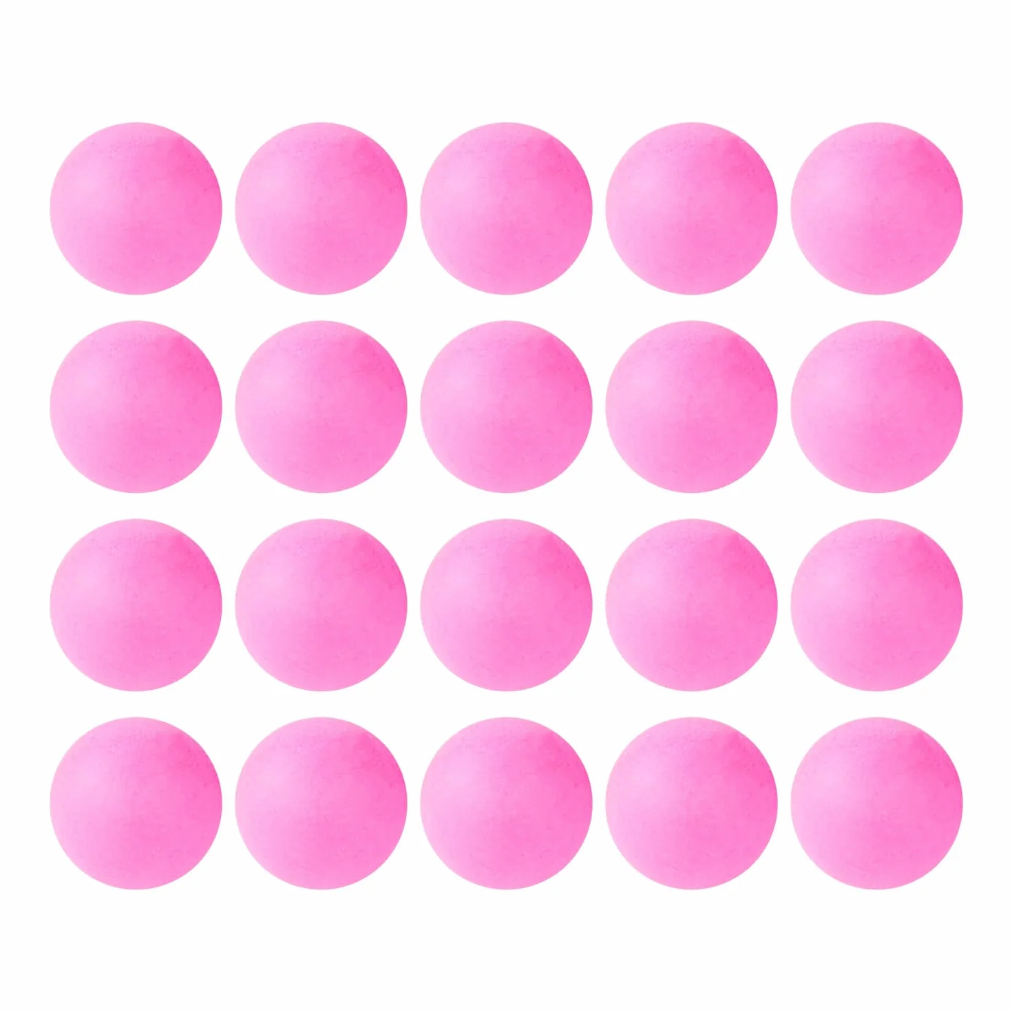 Pelotas De Tenis De Mesa Rosa 40 mm Plástico Paquete De 20 Entrenamiento