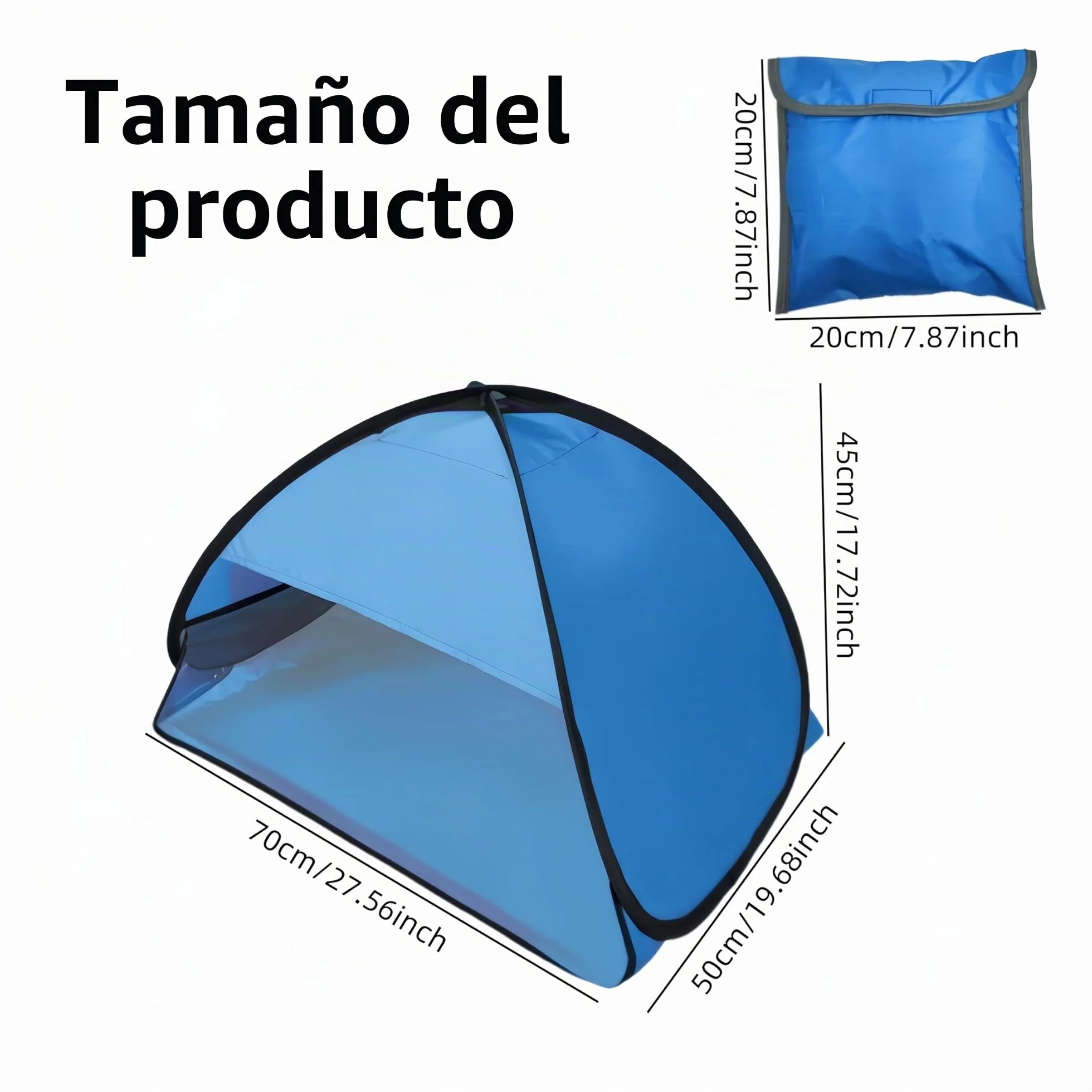 Parasol Portátil y Tienda de Campaña Automática para Playa Protección Solar