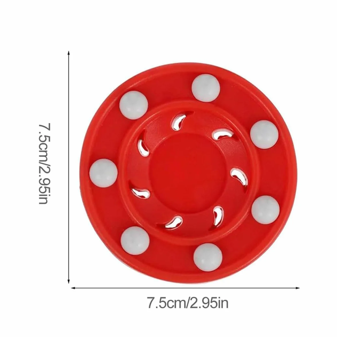 Kiuiom Puck De Hockey En Línea Para Suelo, Rojo