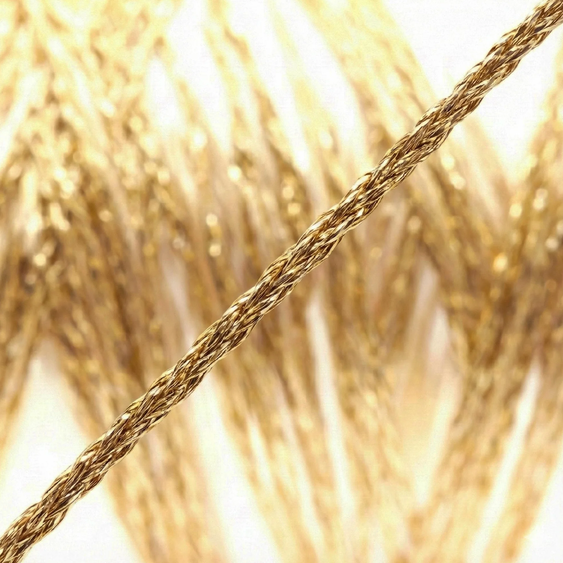 Lana con purpurina, L: 160 m, color dorado, 25 g
