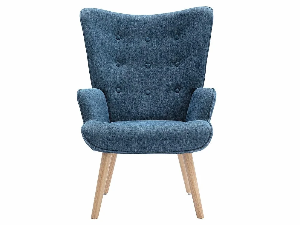 Venta-Unica - Sillón de Tela Azul VATELY