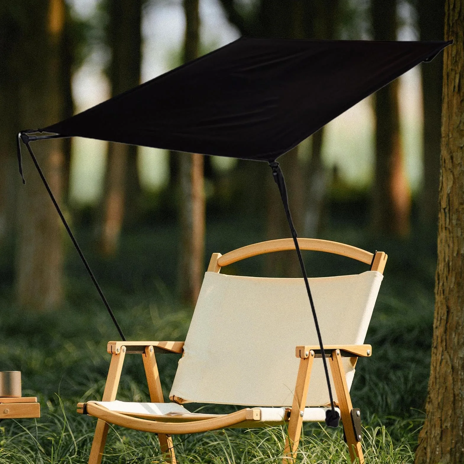 Toldo Plegable De Silla Parasol Cubierta Solar para Playa, Pesca, Senderismo, Jardín
