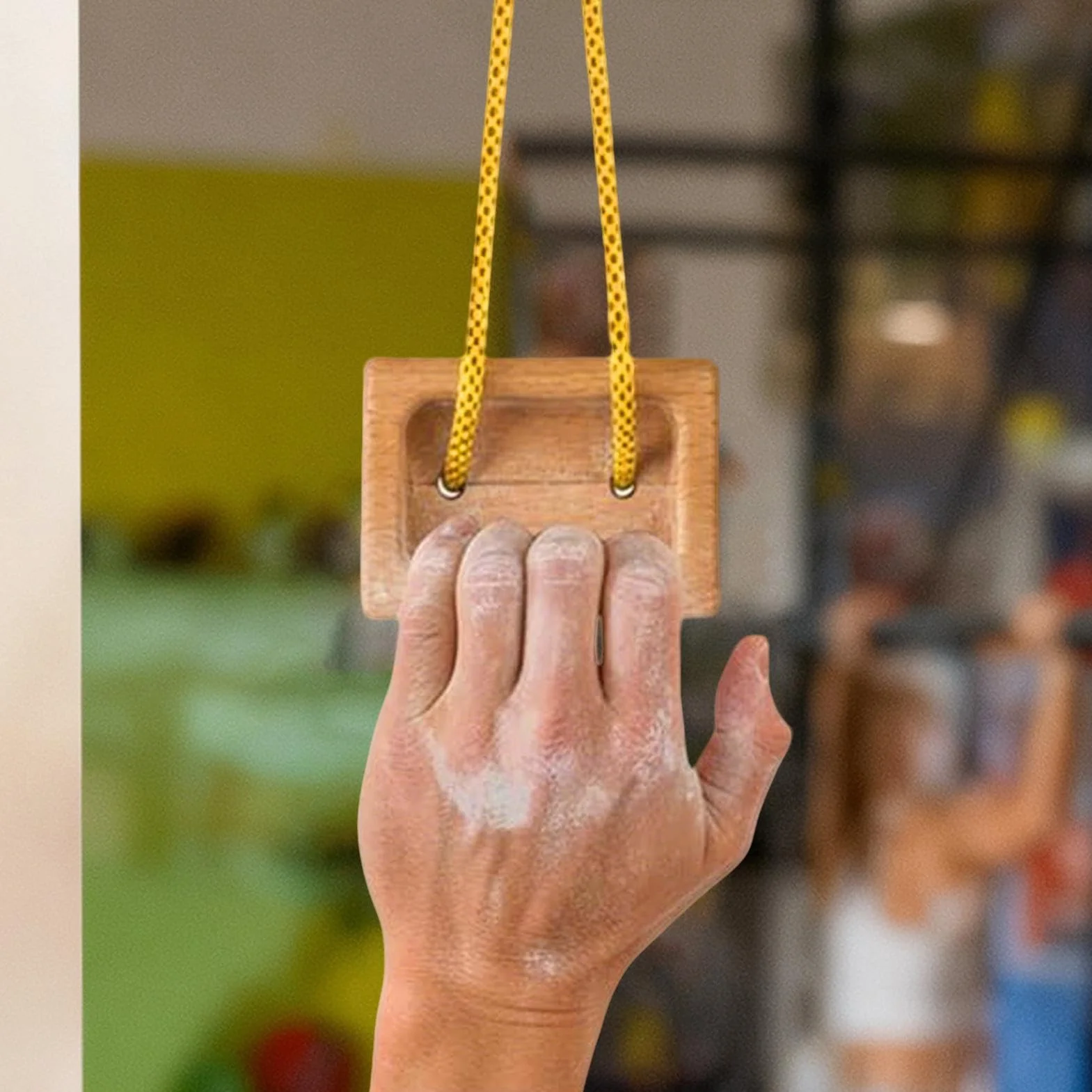 Tabla de Suspensión de Escalada de Madera - 1 Par para Entrenamiento de Agarre, Interior y Exterior