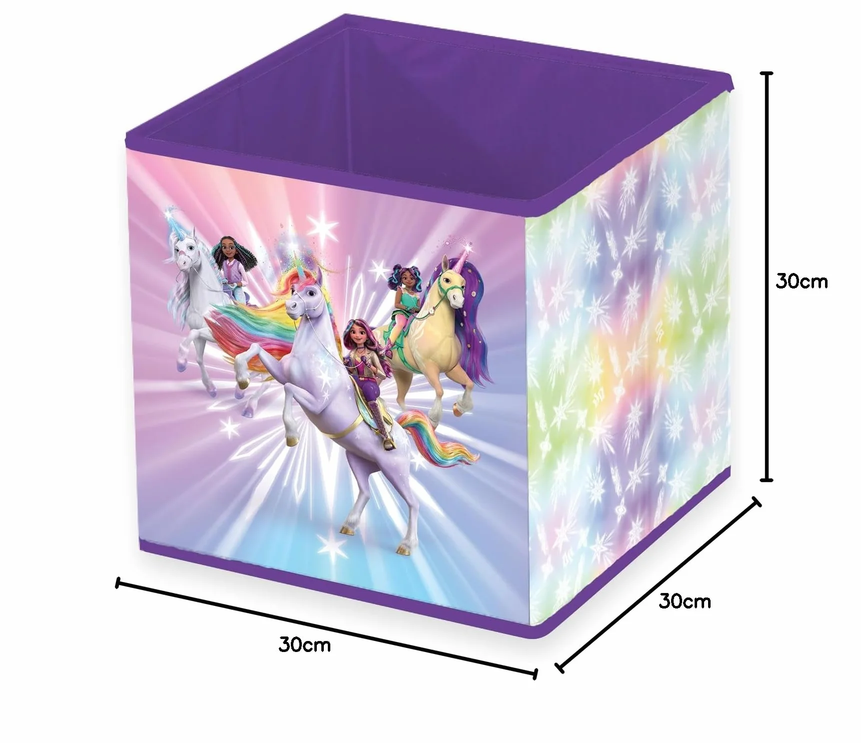Herding Unicorn Academy Caja de almacenamiento 30 x 30 x 30 cm polipropileno
