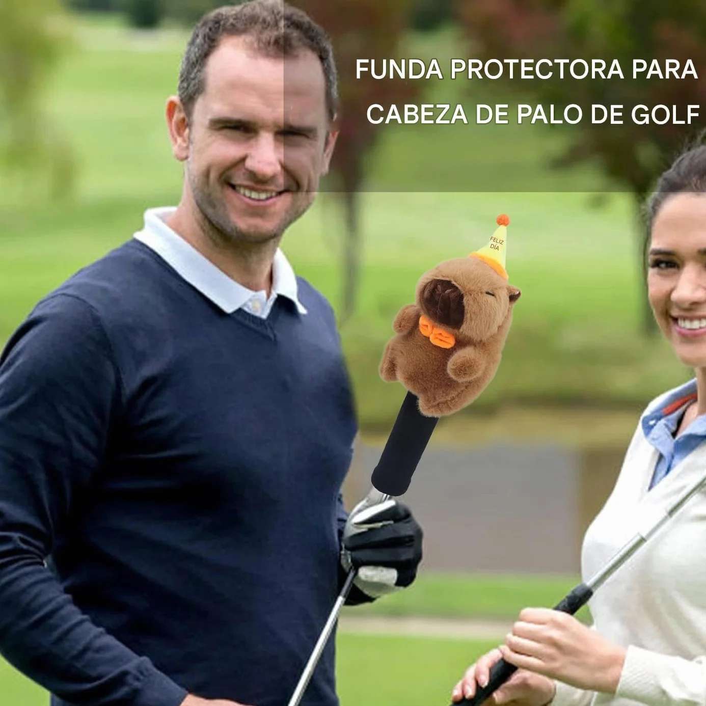 Funda para Cabezal de Golf Driver Animales Divertidos Peluche Accesorios Protectores