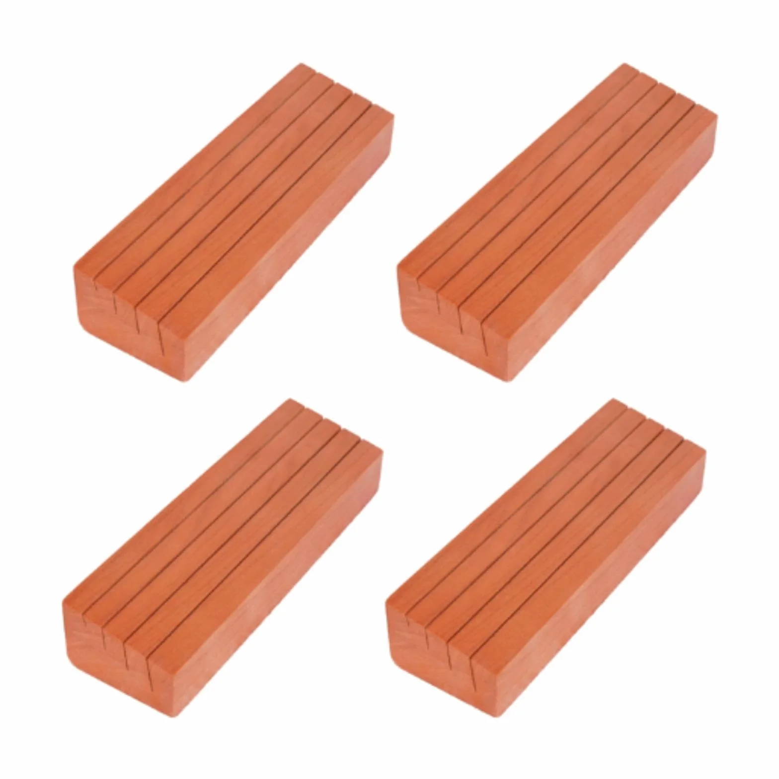 Soportes de Madera para Cartas de Juego para Niños Y Ancianos, 4 Piezas