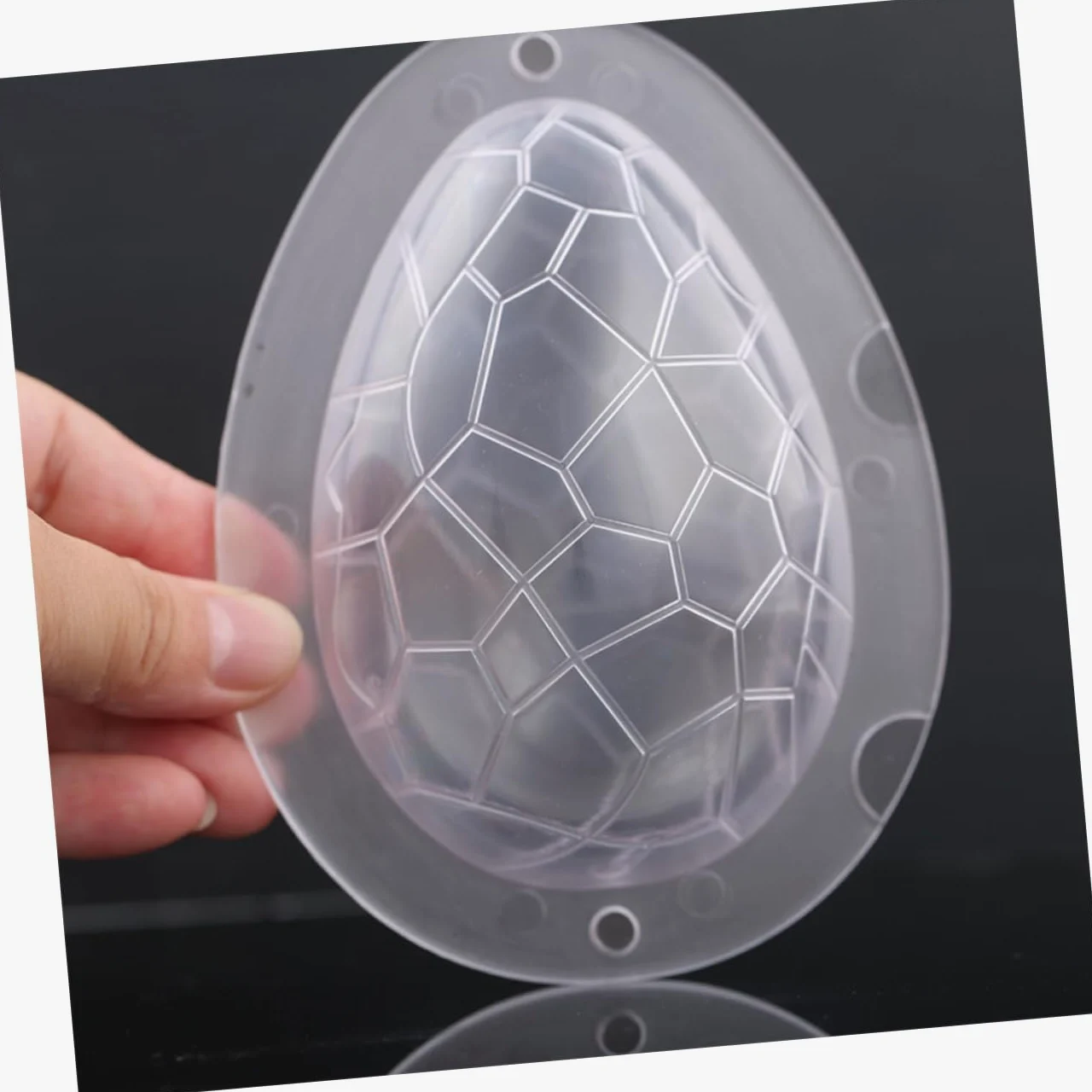 TOPBATHY 3piezas Molde De Chocolate De Huevo De Con Herramienta De Decoración Para Pasteles y Repostería Para Hacer Huevos De Pascua y Chocolates Artesanales