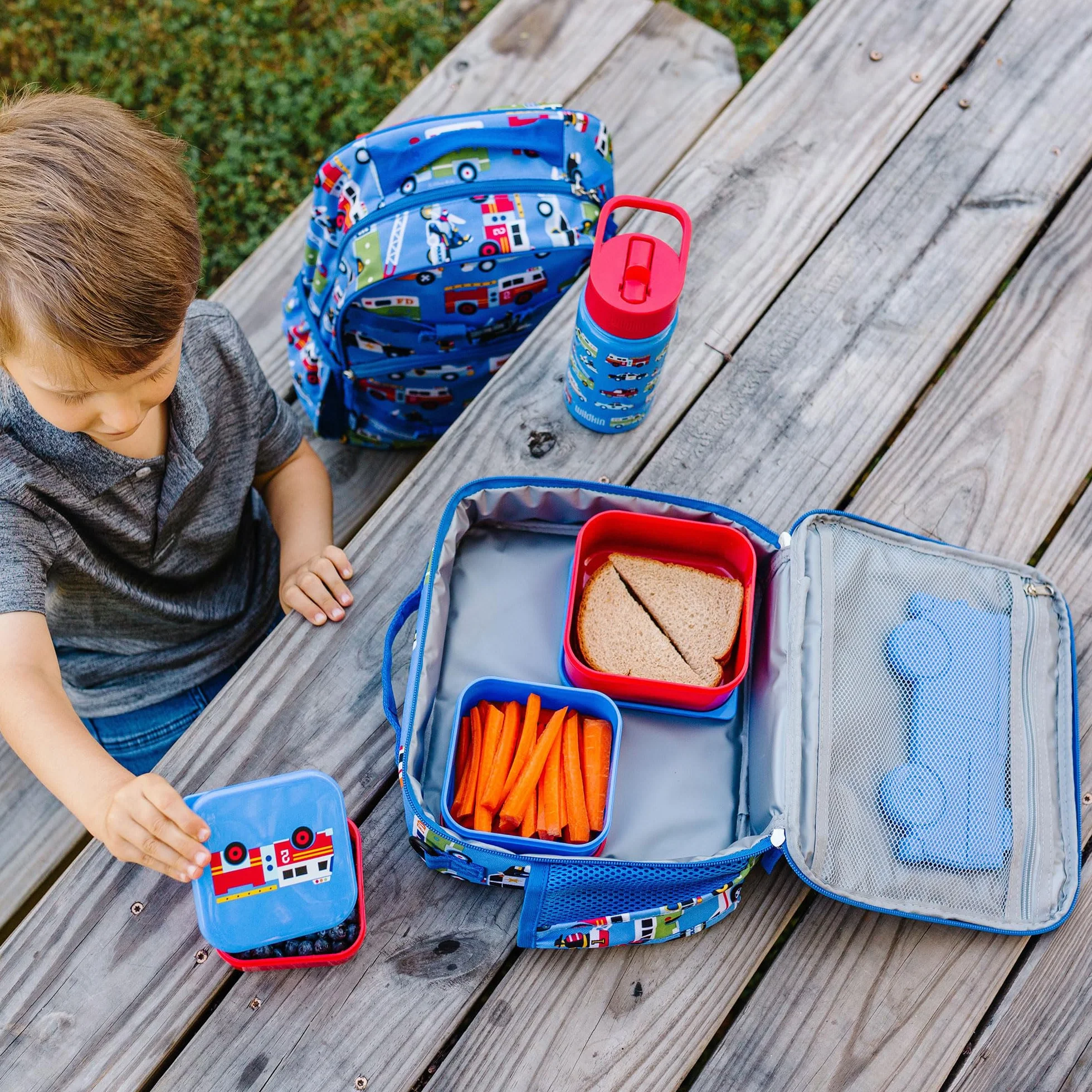 Wildkin Paquetes de hielo para niños (4 paquetes) para niños y niñas, perfectos para guardería y preescolar, paquetes de hielo delgados y reutilizables, mantiene los almuerzos frescos y frescos para