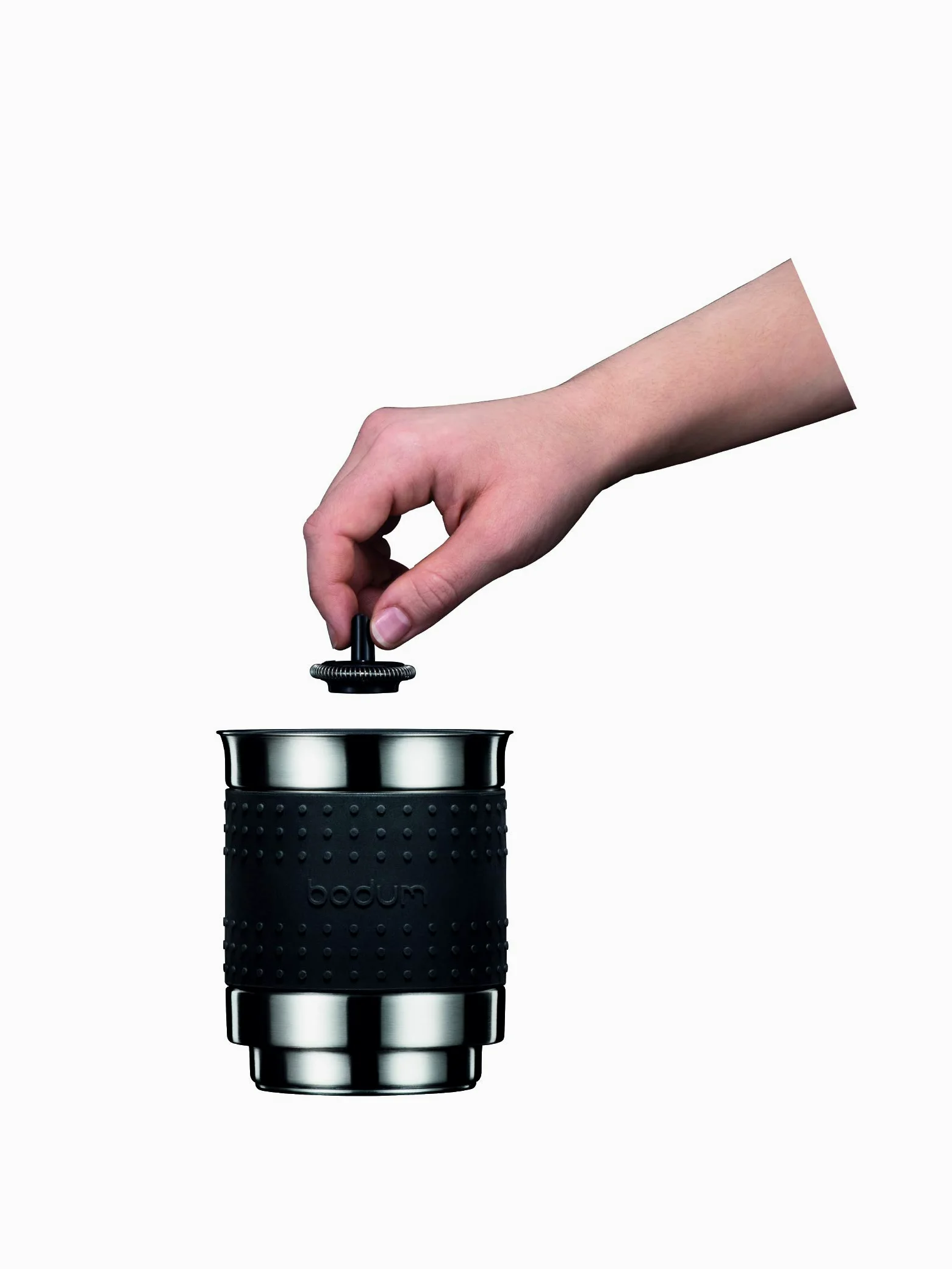 Bodum Bistro Electric Espumador de leche, 13 onzas, negro