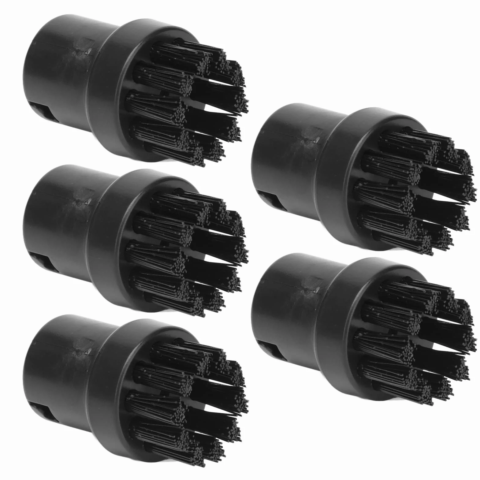 AUNMAS Accesorios de Cepillo para Limpiadores de Vapor Karcher SC1 SC2 SC3 SC4 SC5, 5 Uds Cepillo de Motor de Vapor Accesorios de Repuesto para Limpiador de Vapor