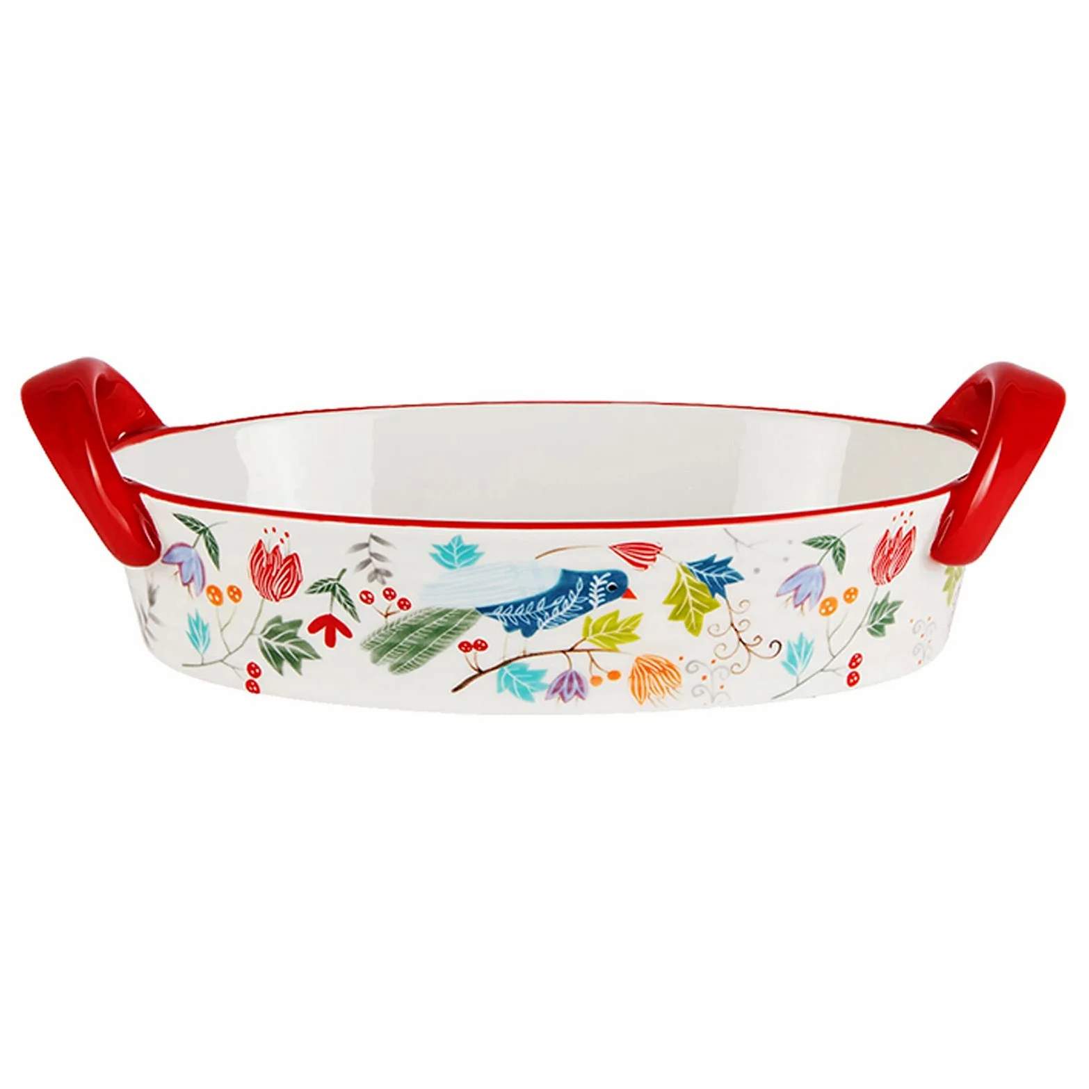 Fuente para Hornear Cerámica Gratin Platos para hornear, platos de gratinados PANNERAS OVALES PANTENERA DE PORCELANACIA COCINA DE PORCELAÑA CABILLA / BAKER, 10,5 pulgadas, plato de cazuela para cena y