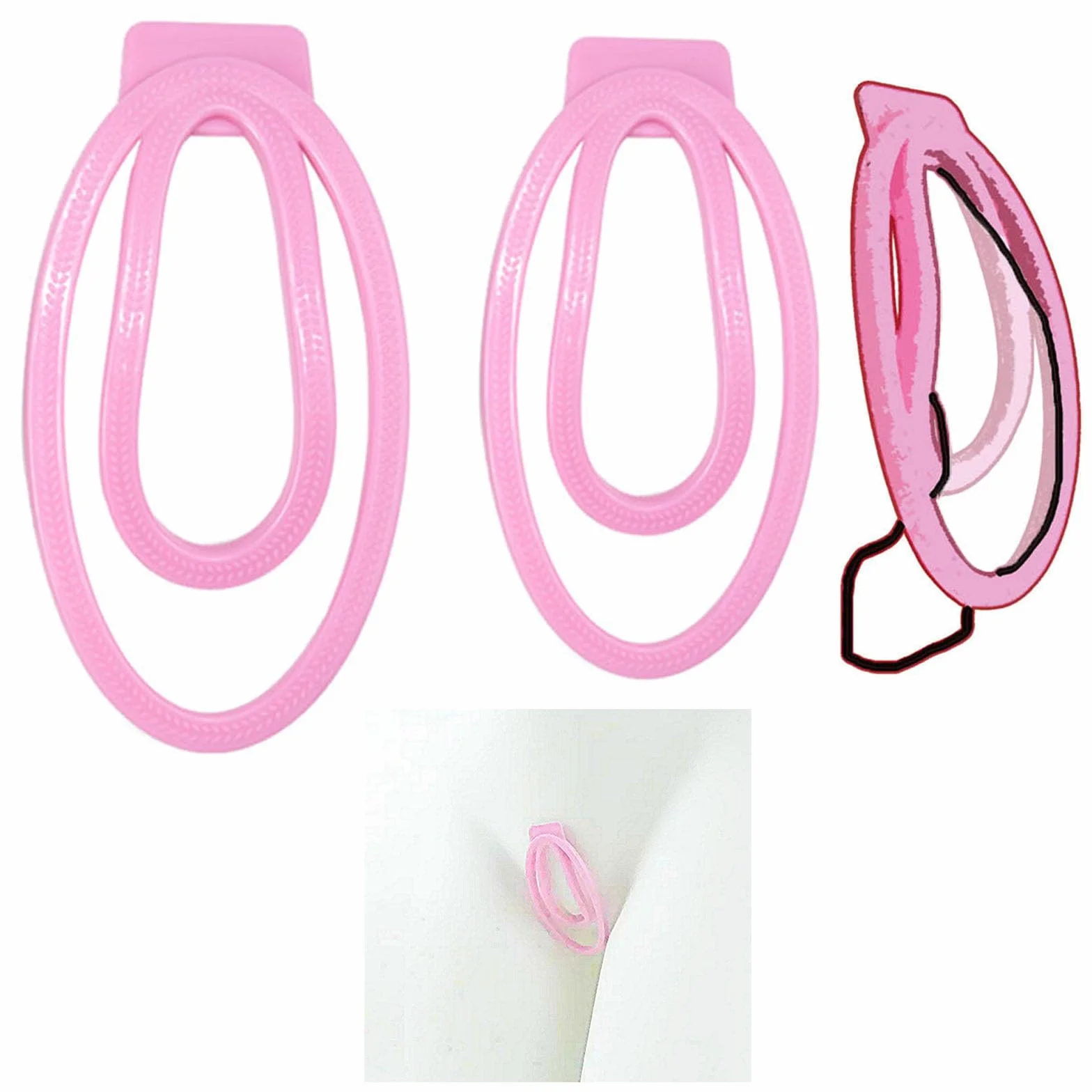 Baseball Clip Accesorio Fufu Clip para Hombre A187 Rosa