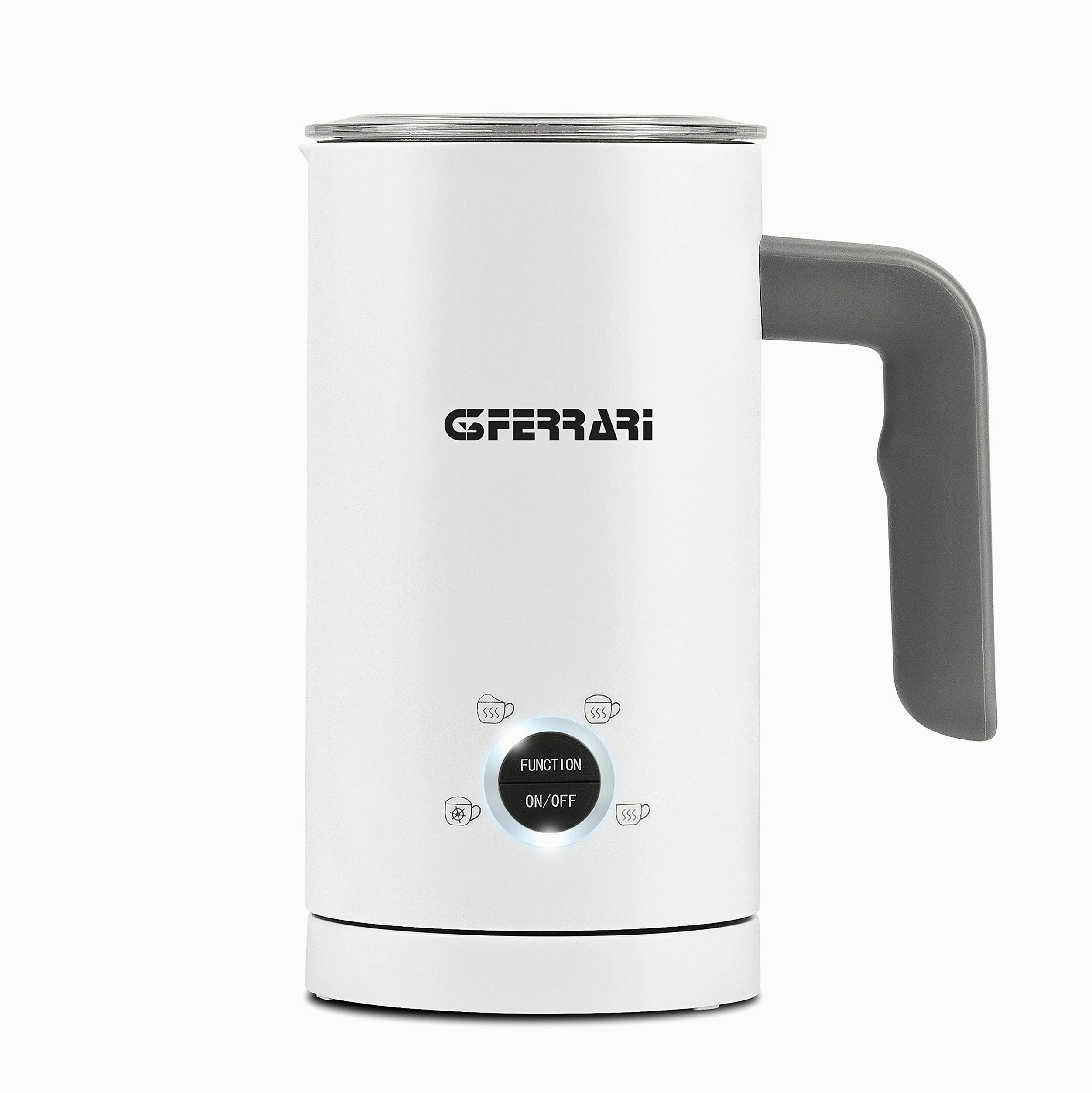 G3 Ferrari G10173 Espumador de Leche Eléctrico ''Montante'' 500 W, Apagado Automático, Capacidad 150 ml batidora y 300 ml para calentar, Blanco