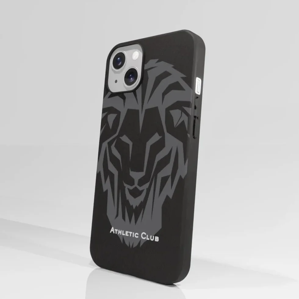 Apple iPhone 13 Funda Móvil Athletic Club Lion Negro Ergonómica Protección Ligera