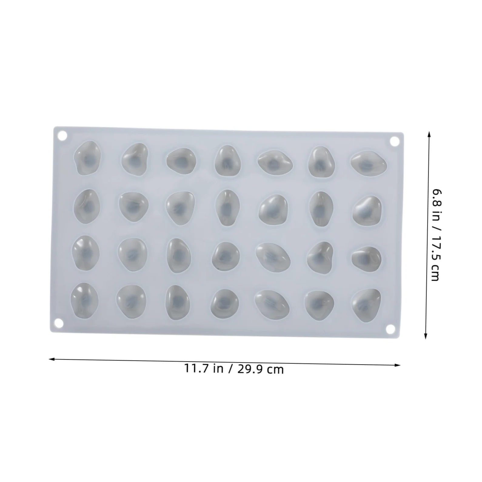 3 Piezas Molde de Silicona para Chocolate y Fondant Diseño de Piedras Suaves Molde Flexible para Repostería DIY Fácil Desmoldeo y Limpieza
