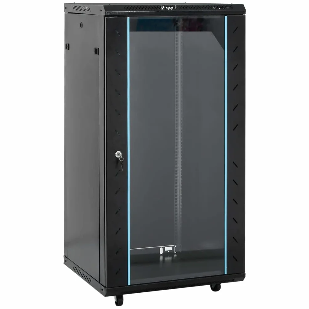 Armario de red 22U con patas giratorias, 19", IP20, 60 x 60 x 120 cm,Accesorios electrónicos,Componentes para ordenadores,Dispositivos de almacenamiento,Sistemas de almacenamiento de red-30268