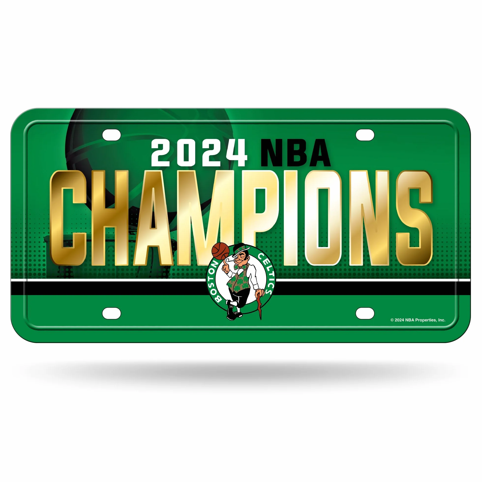 Rico Industries NBA Basketball Champions Metal Auto Tag 6" x 12" for Truck Car SUV