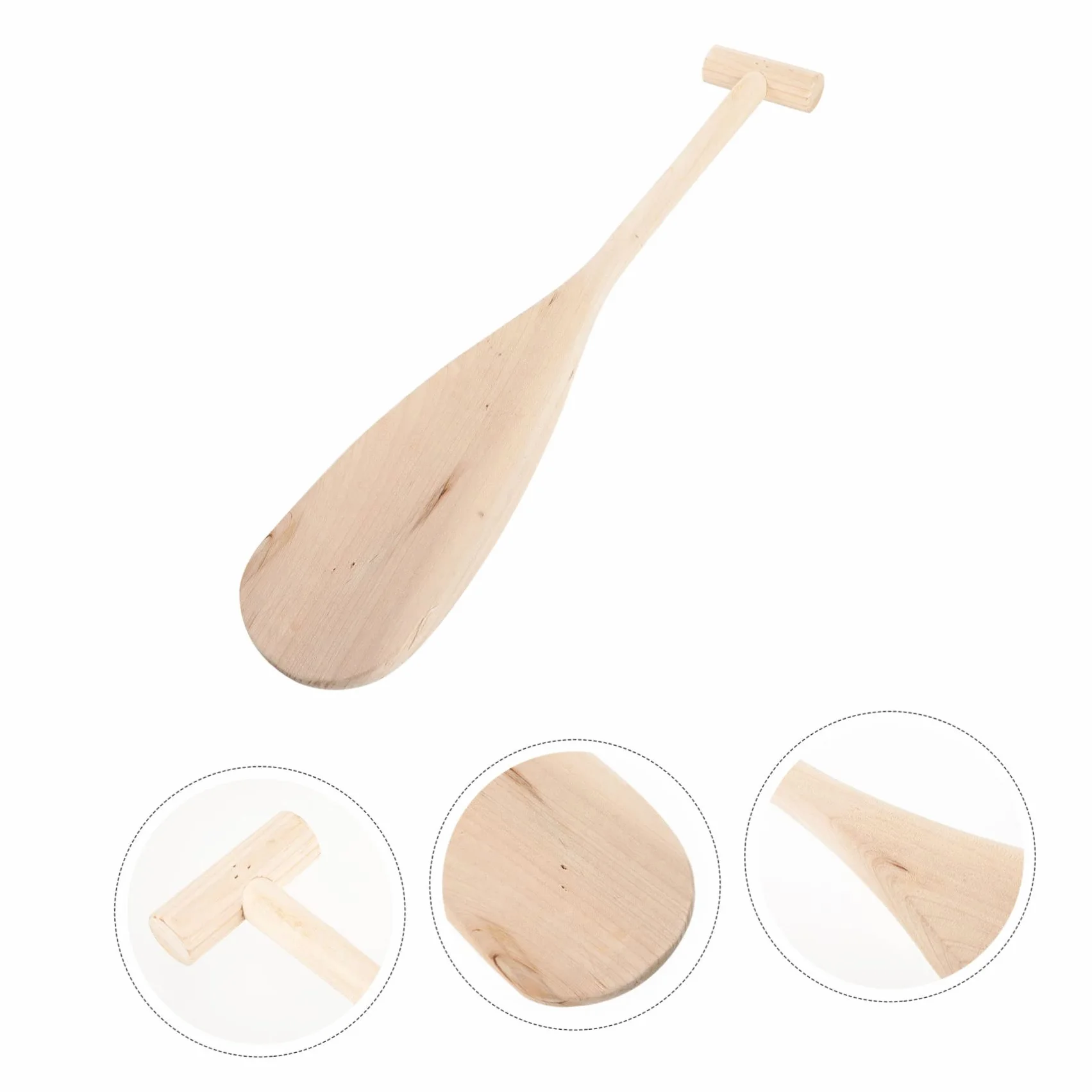 YARNOW Pulpa de Madera remos Madera remos Kayak Paddle de Madera canoas Confort Remo Ligero Abeto Hecho Paleta pequeña Remo de Canoa de Madera Bote de remos de Madera Remo de Khaki