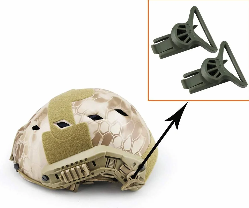 Rieles Laterales para Casco táctico, Clip Giratorio para Gafas para Correas de Gafas de 36mm de Ancho, Accesorios para Casco Airsoft para Casco ACH/Mich/Fast Equipado con riel ARC