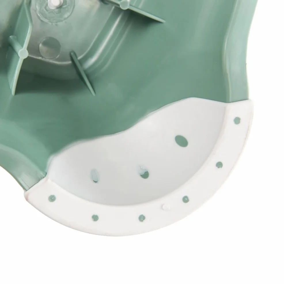 Keepper Taburete de dos escalones Funny Farm Antideslizante Verde Nordic