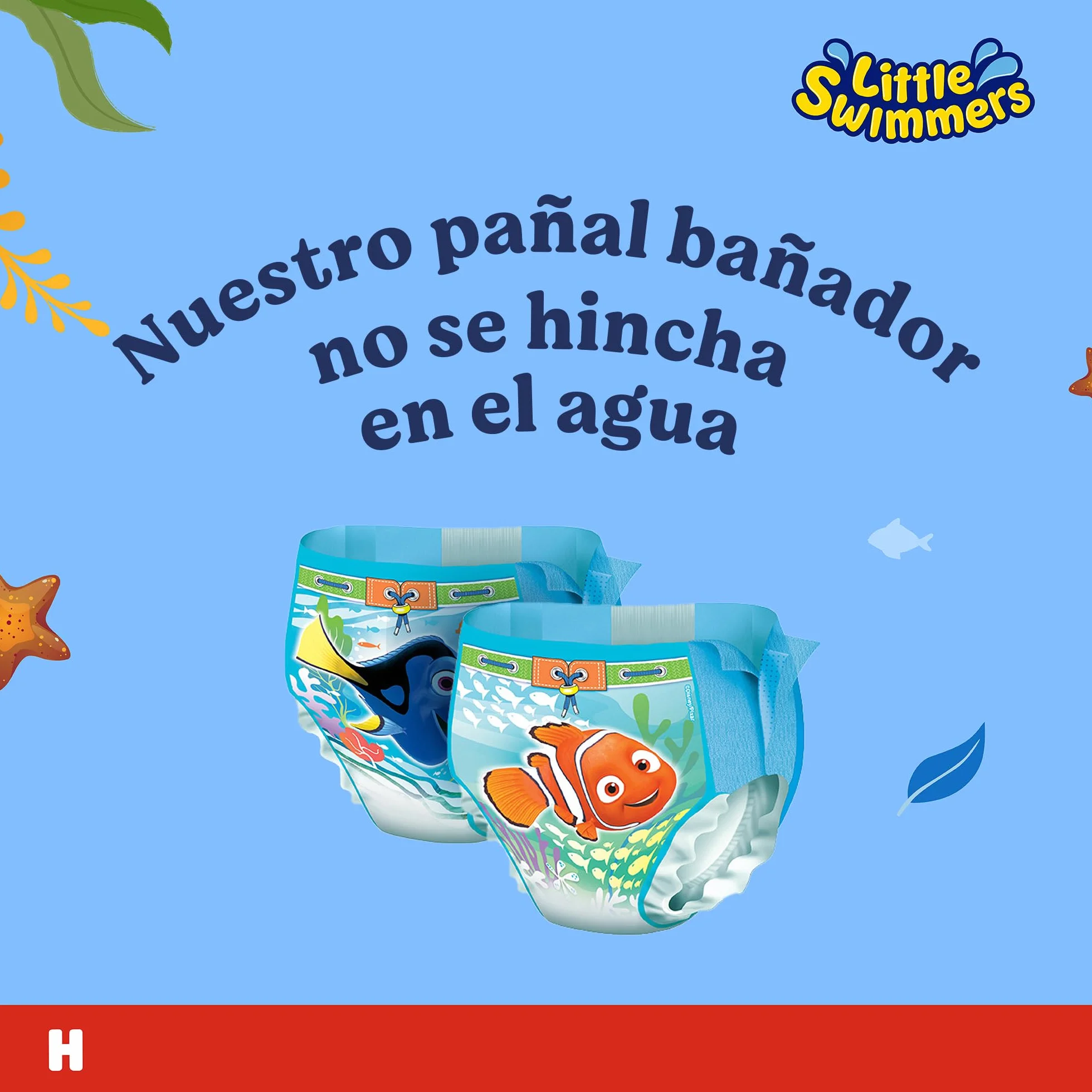 Huggies Little Swimmers Pañales Bañadores para Bebé Talla 3-4, 20 Unidades