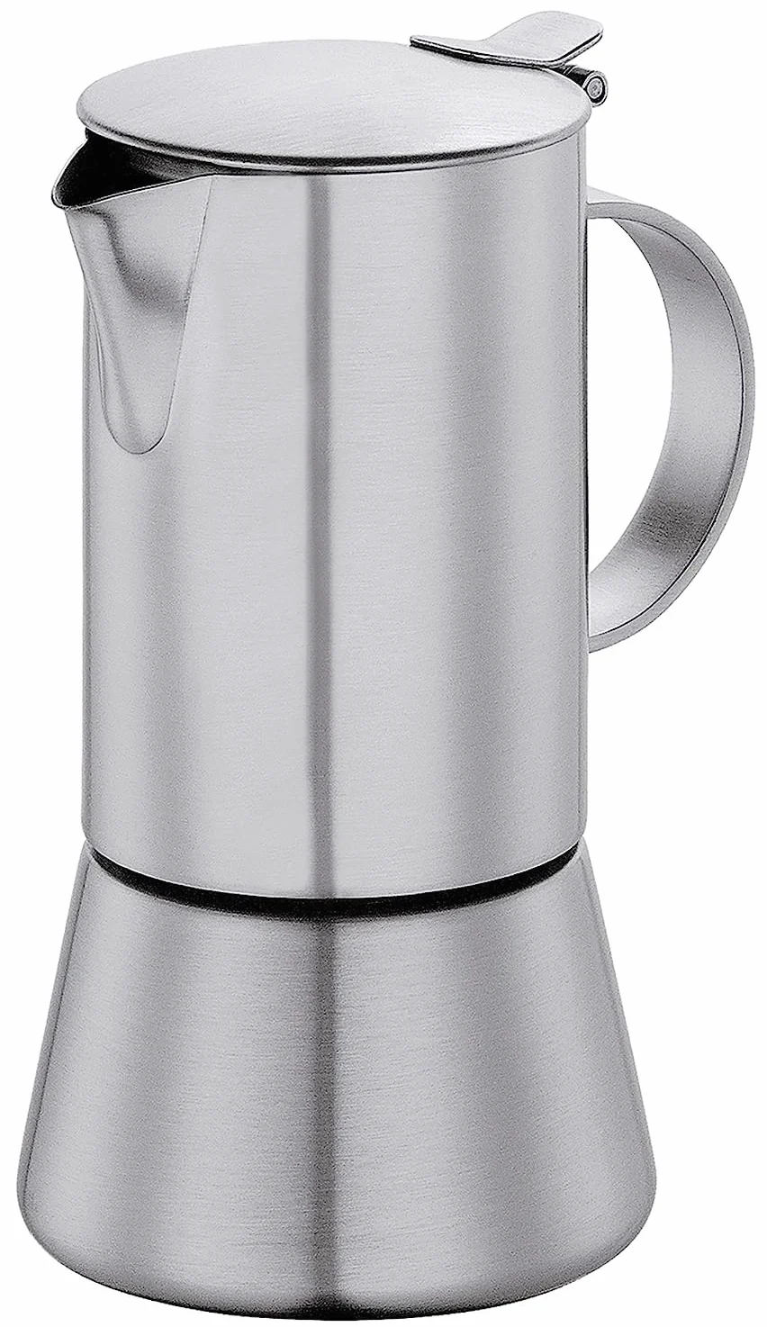 Cilio Espresso eléctrica Aida Mate, acero inoxidable, acero inoxidable, 11,5 x 10 x 18,5 cm