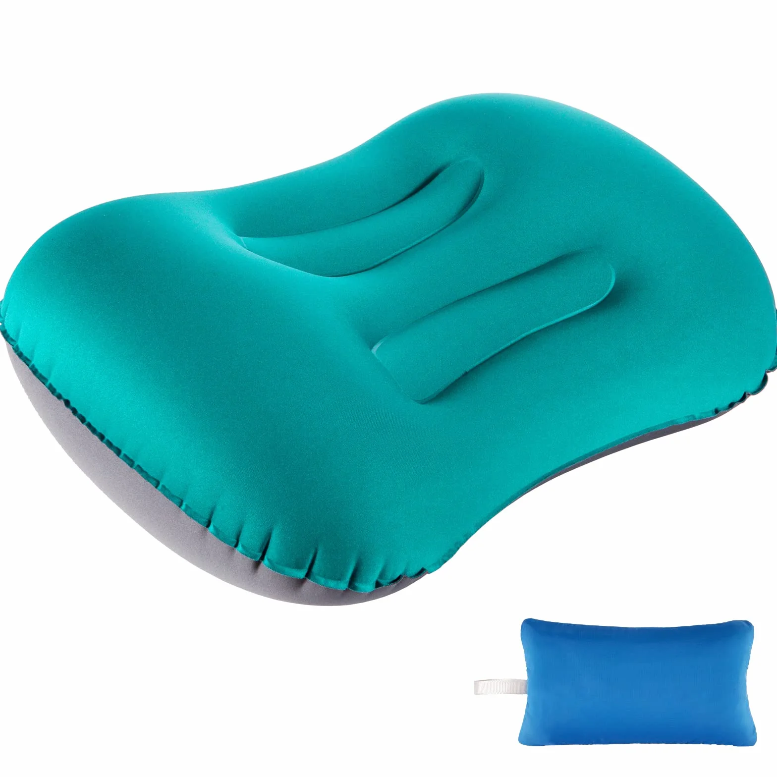 Eono Almohada de Playa Hinchable, Almohada Inflable Camping, Ultraligero Cojín de Viaje - 1 Pieza