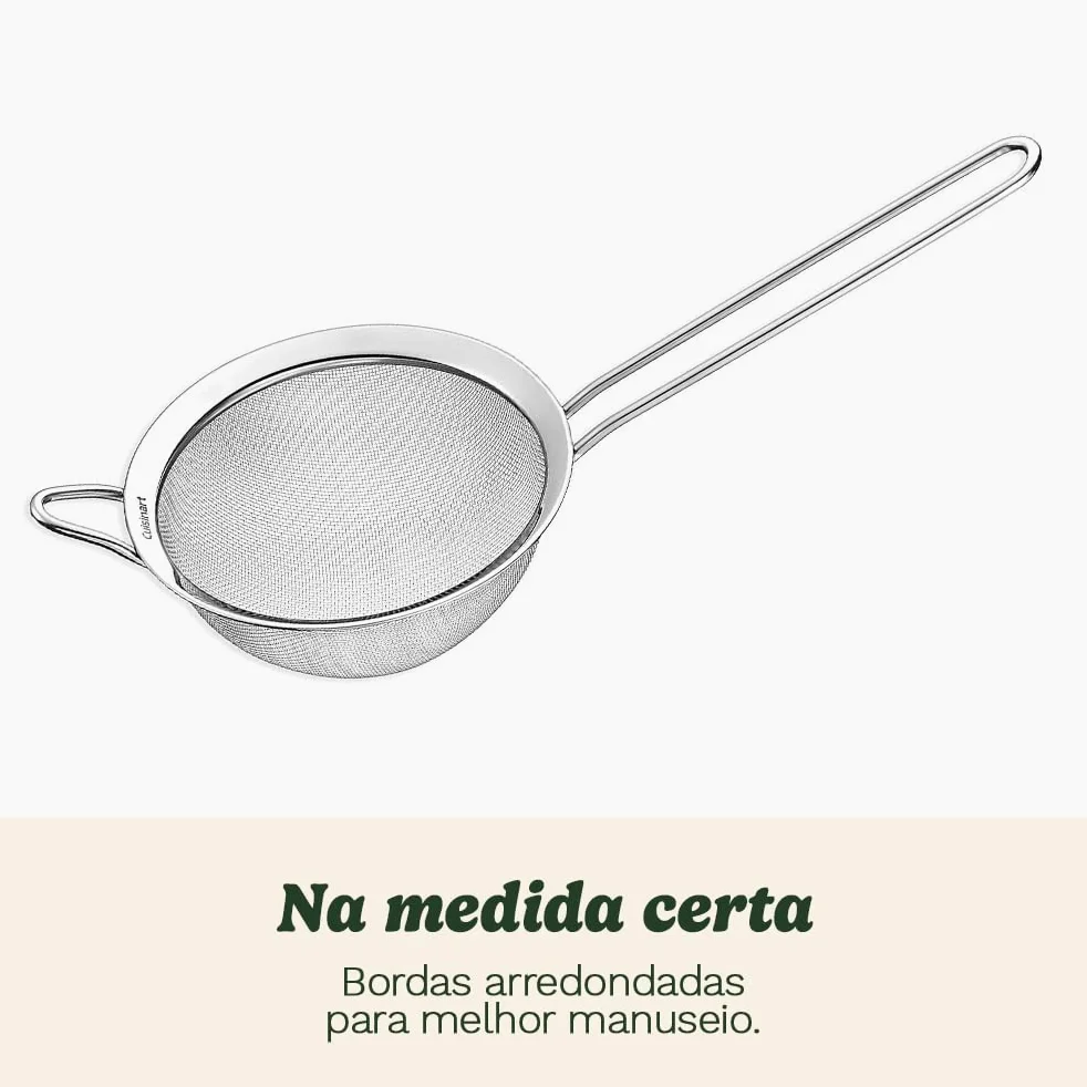 Cuisinart CTG-00-3MS Juego de 3 coladores de malla fina, acero inoxidable, paquete de 3