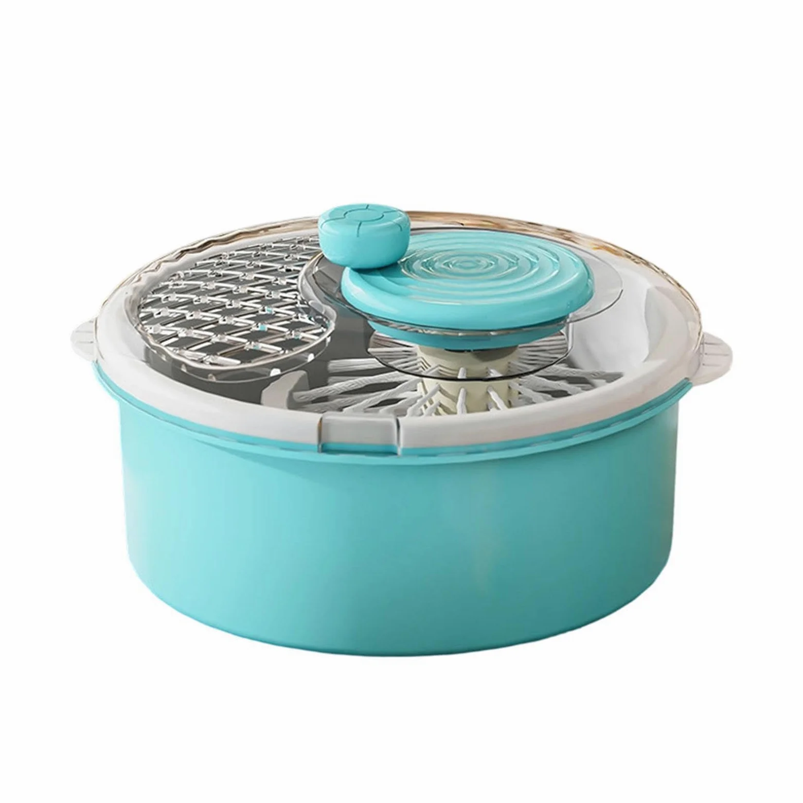 Centrifugador De Ensalada, Secadora Manivela A Mano De Gran Capacidad, - Y Ge | Centrifugadora de ensalada de secado rápido con manivela de gran capacidad, 30 x 30 x 20 cm, lavadora, para acampar
