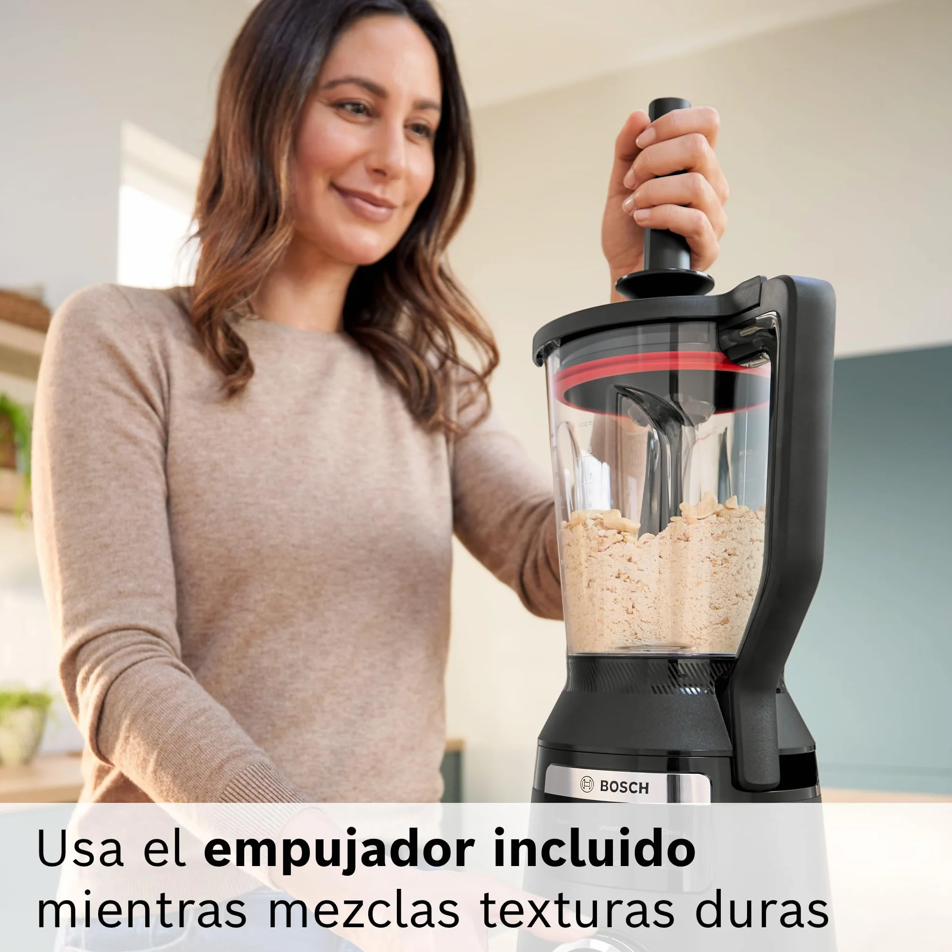 Bosch - Batidora de vaso VitaPower Serie 6, motor de 1800 vatios, velocidad del motor de hasta 45.000 rpm, 6 programas automáticos, jarra batidora Tritan, negro, MMB6652B