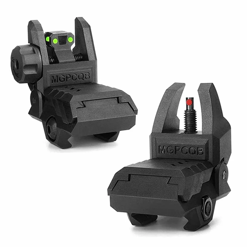 HWZ Miradores Tácticos de Fibra Plegable para Riel Picatinny 20 mm